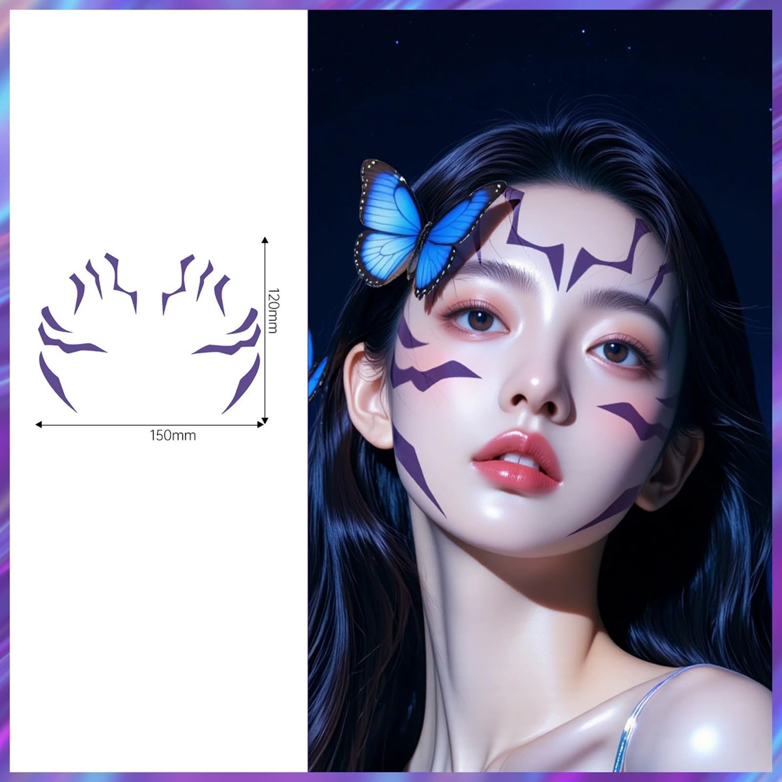 FILFEEL Adesivi Temporanei Kpop Tatuaggio, Impermeabili e Resistenti Al