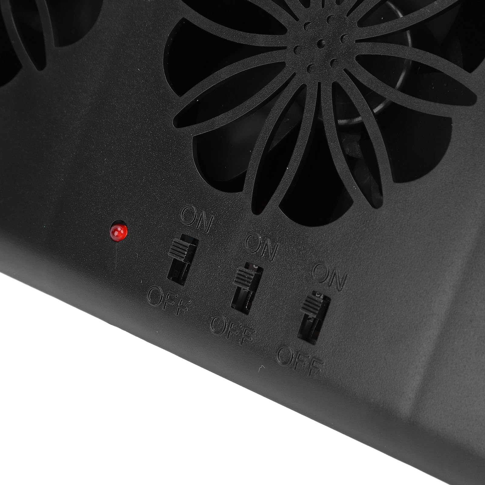 Fockety Ventilateur d'échappement de fenêtre à énergie solaire de voiture, ventilateur d'aération de fenêtre de voiture 5000tr/min prend en l'interface USB ou l'alimentation