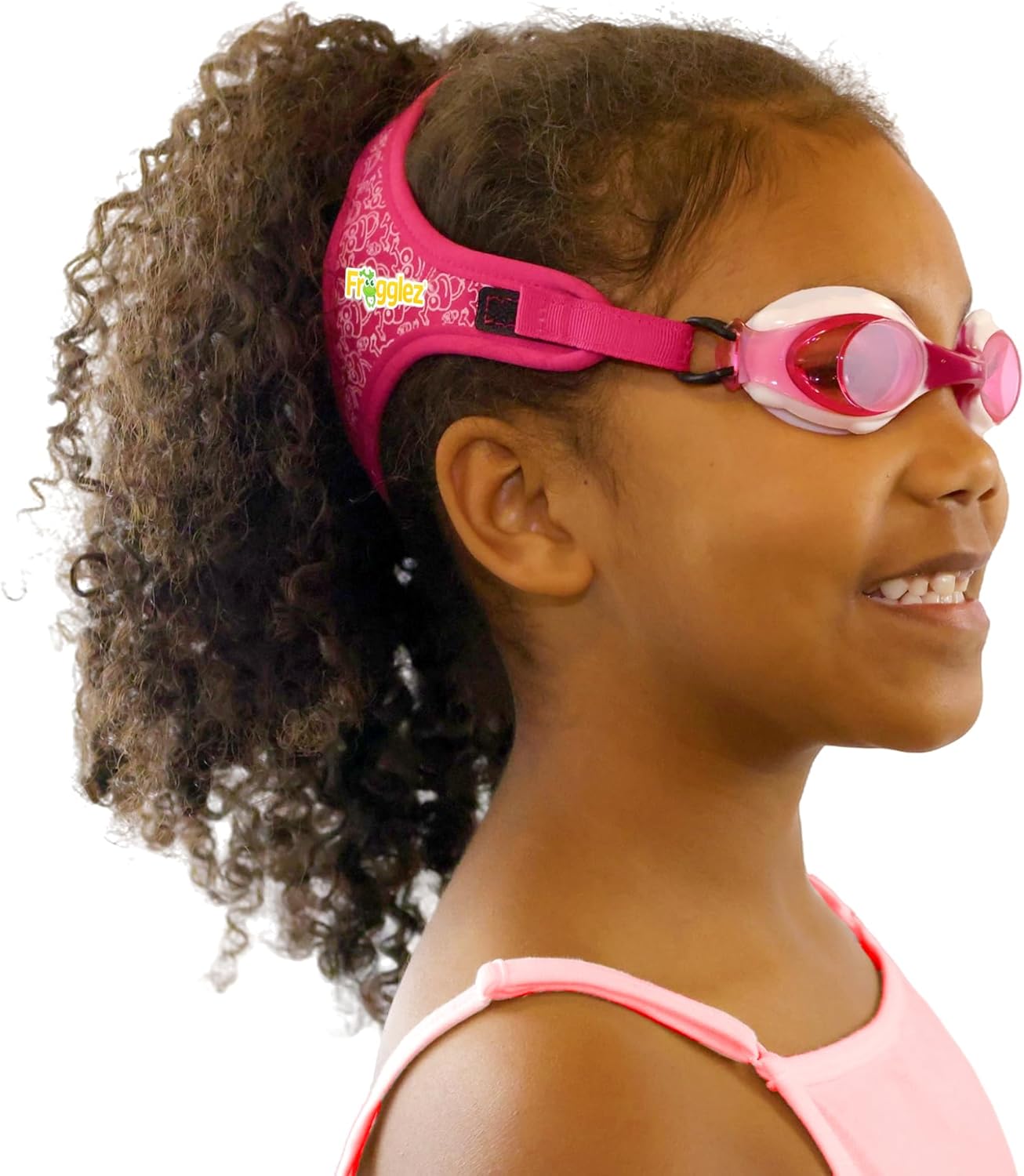 Frogglez Anti-Fog Swimming Goggles for Kids under 10 (Ages 3-10) Recommended by Parents Premium Pain-Free Strap
