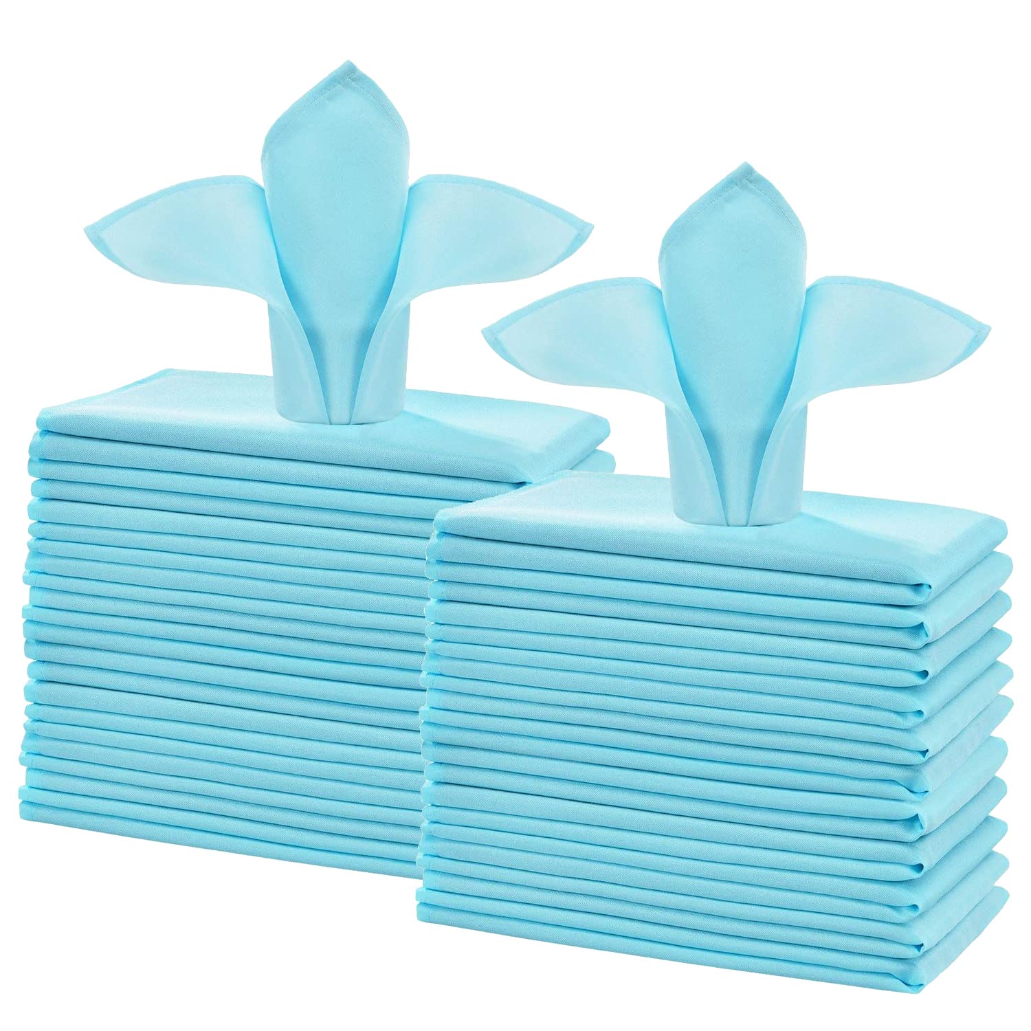 Cieltown Stoffservietten 12 Stück 43,2x43,2cm - Waschbare Polyester Servietten In 12 Farben