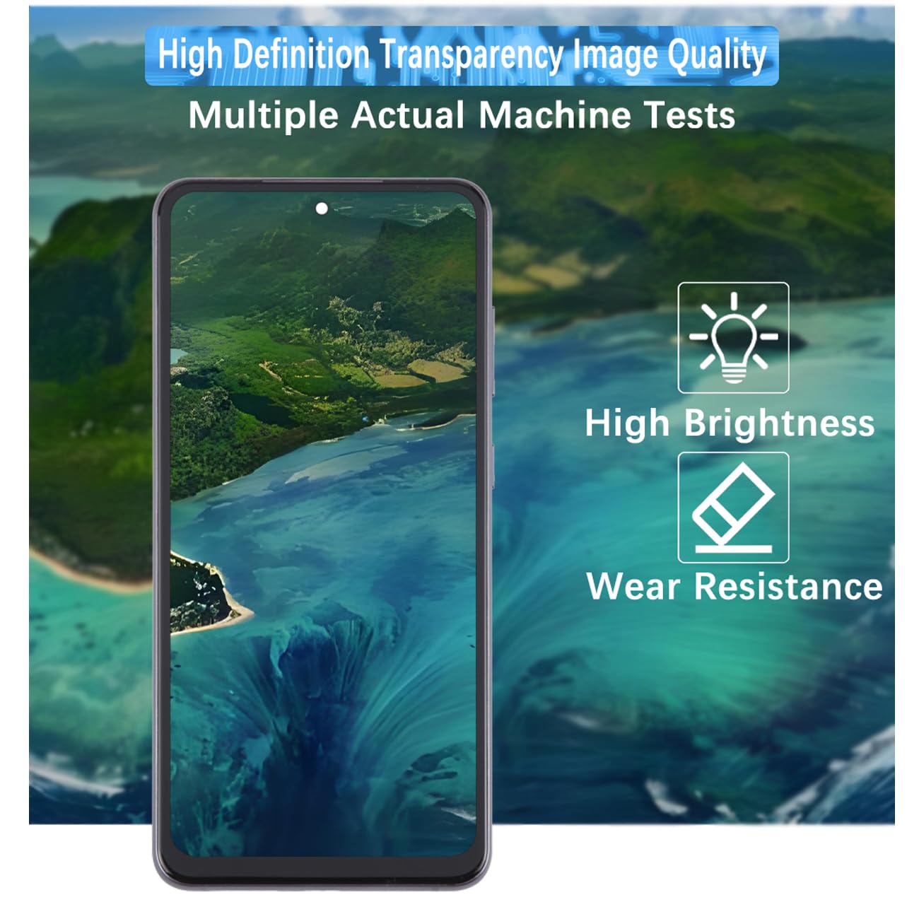 H&LYCYJ Pantalla de visualización para Samsung Galaxy S21 Plus 5G TFT G996B G996B/DS G996U LCD Kit de repuesto de pantalla (Negro con marco, Sin huellas dactilares)