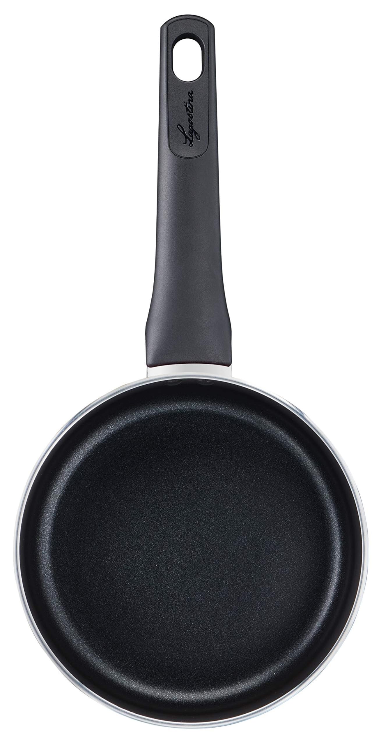 Lagostina Cucina Mediterranea Casseruola Fonda Antiaderente in Alluminio Ø 18 cm, con Indicatore Cottura Thermo-Signal, Manico Ergonomico in Bakelite