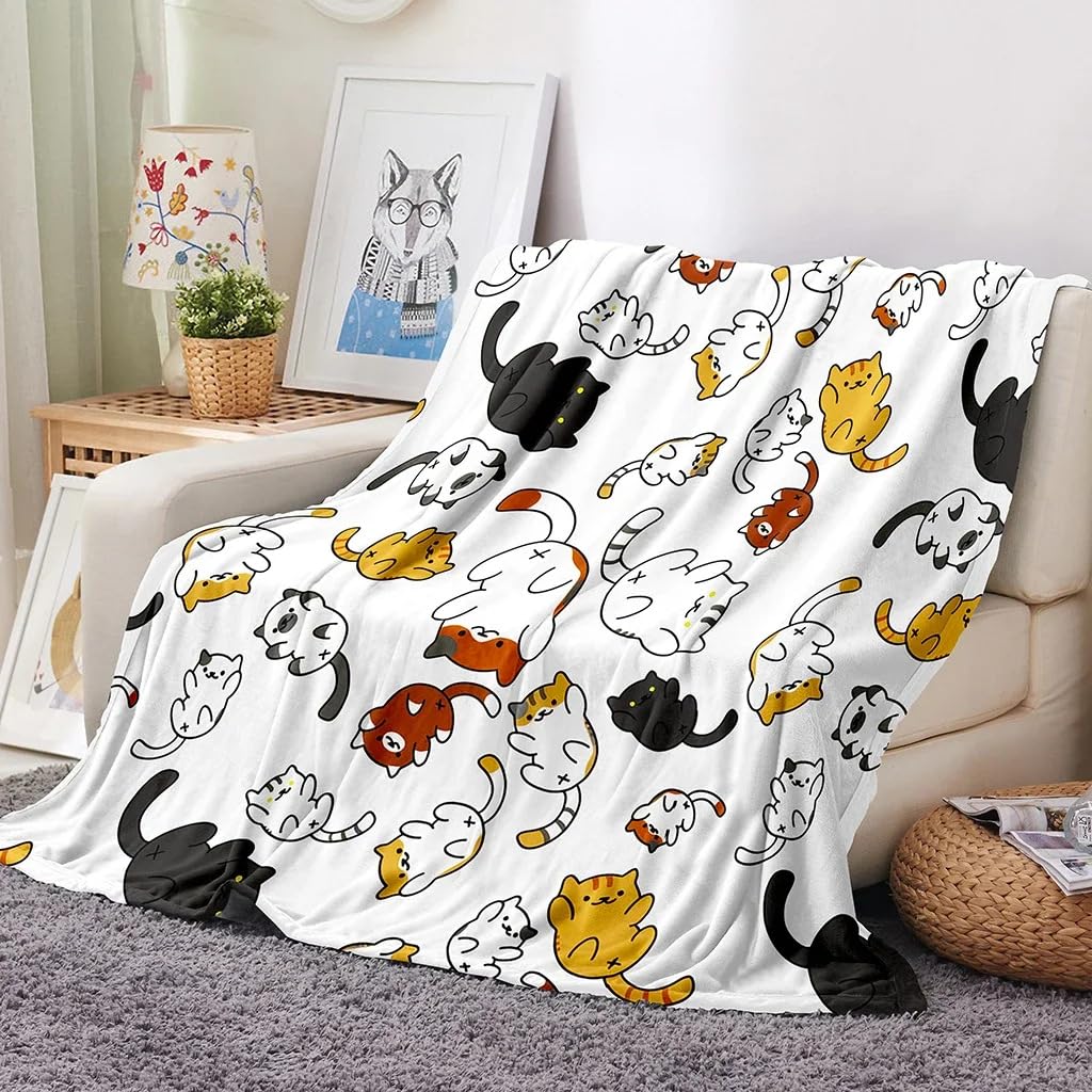 Couverture de flanelle douce animal mignon plaid canapé lit chaud