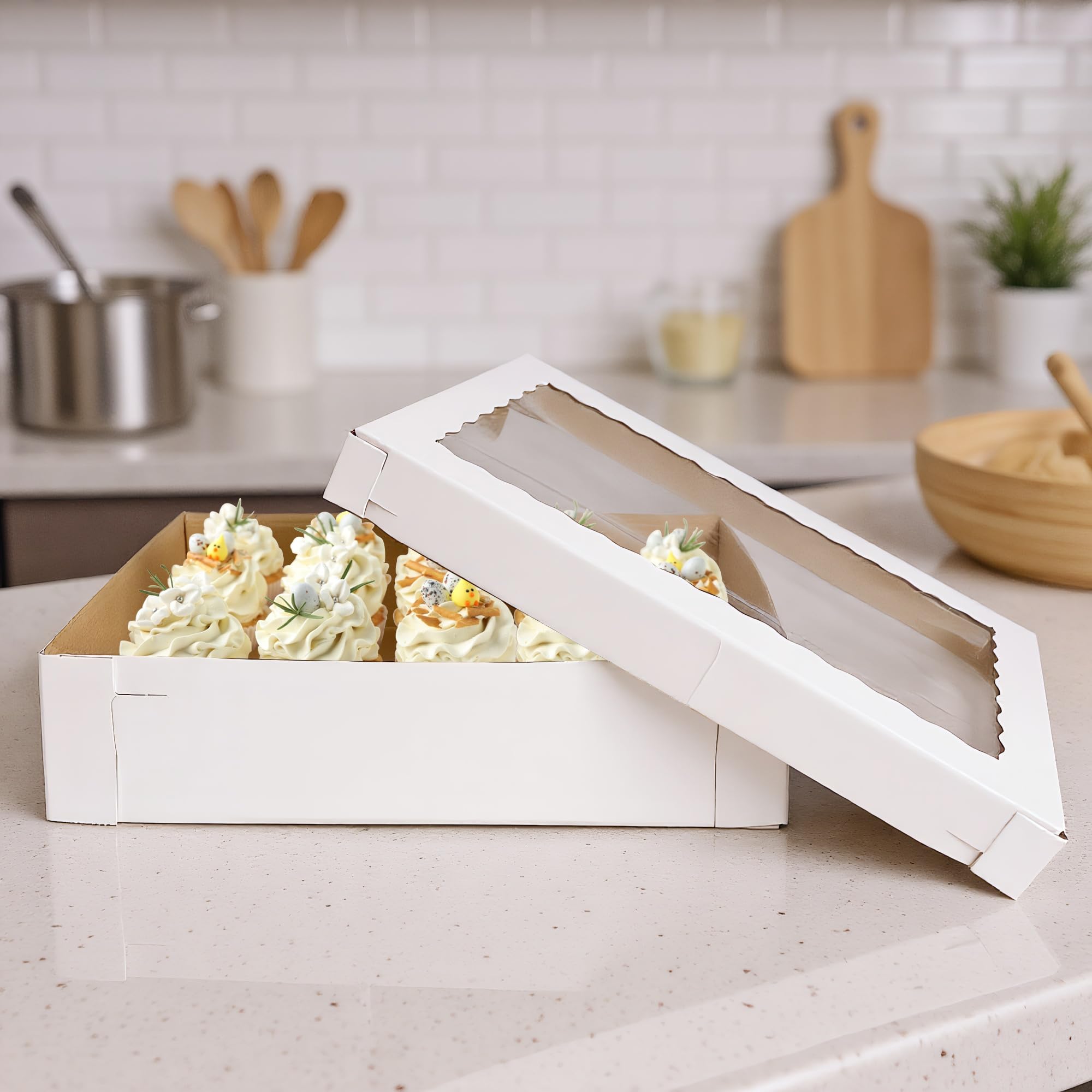 Amazon.com: KEEPARTY 3PCS 20×14×5 Inch Cake Box with Window