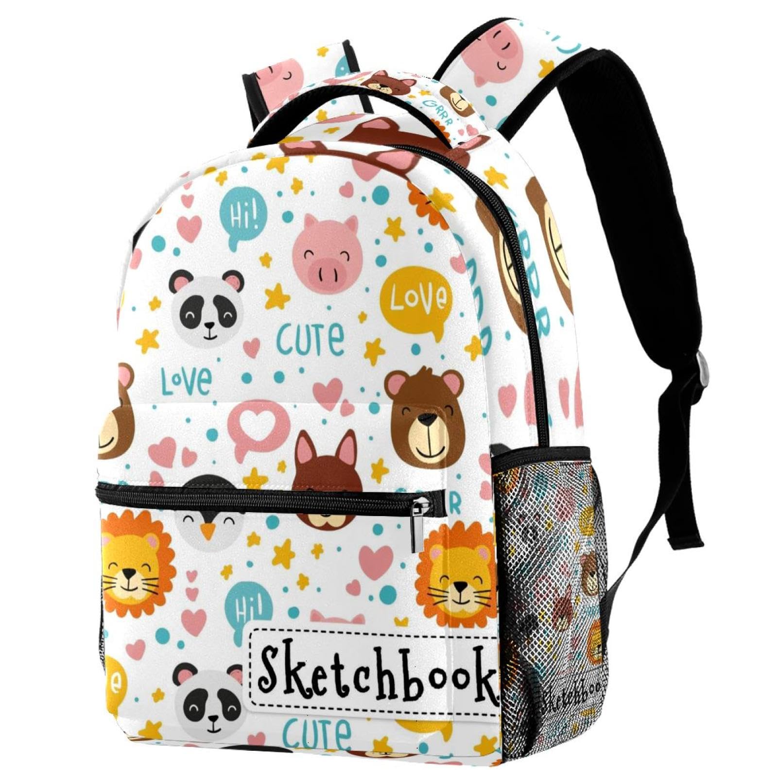 Sac à dos singe et panda multicolore : le cadeau de rentrée idéal