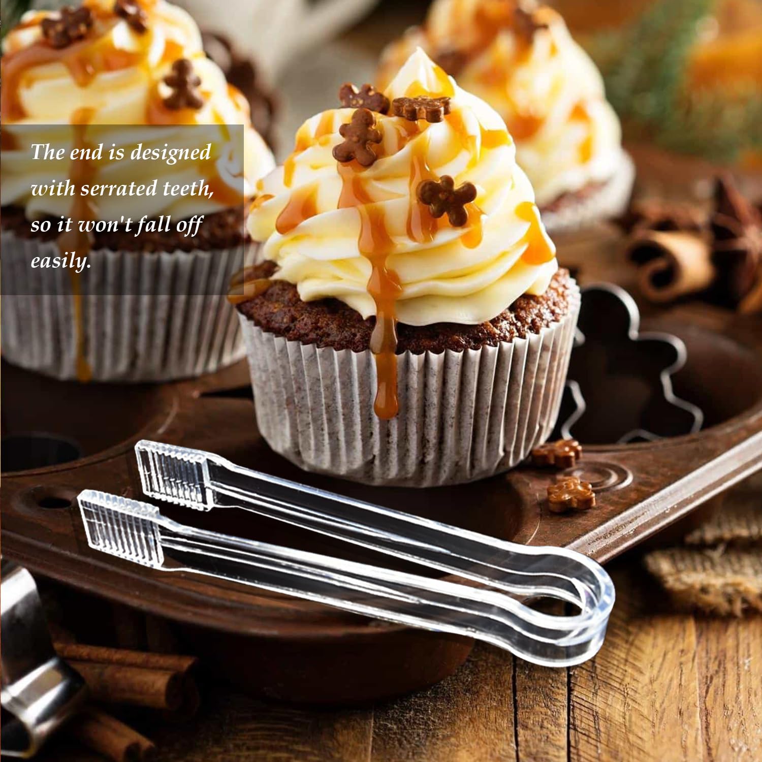 Pinze Per Ghiaccio In Plastica Trasparente, 16x3,5x1,6 Cm, Per Bevande Estive, Facile Presa Antiscivolo