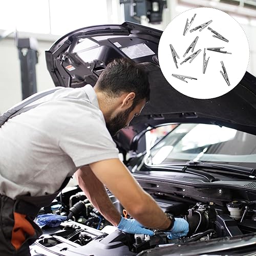 Miniatura 4 de Uonlytech Pruebas rápidas de abrazaderas de acero inoxidable de pinzas de cocodrilo 10pcs