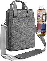 Vista 1 de ZINZ Slim & Expandable Case 12.9 13 inch Travel Laptop Shoulder Bag for MacBook Air 13" M4/M3/M2/M1, MacBook Pro 13" M2/M1, iPad Pro 12.9"/13"/11