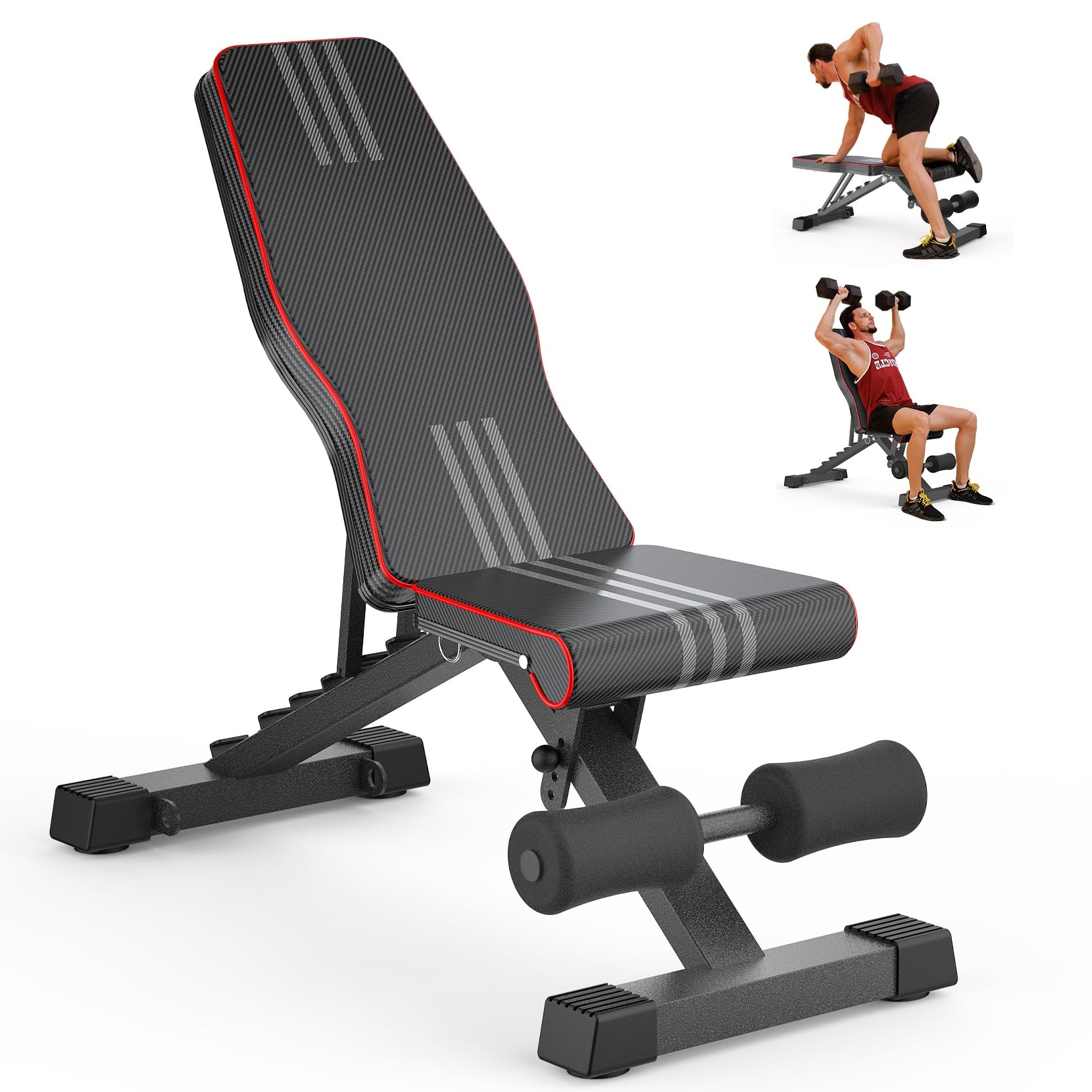 Adjustable/Foldable Weight Bench, 660LBS Home Gym Exercise Bench Incline/Decline Multi-use Exercise Bench Strength Training Workout Bench for Bench Press