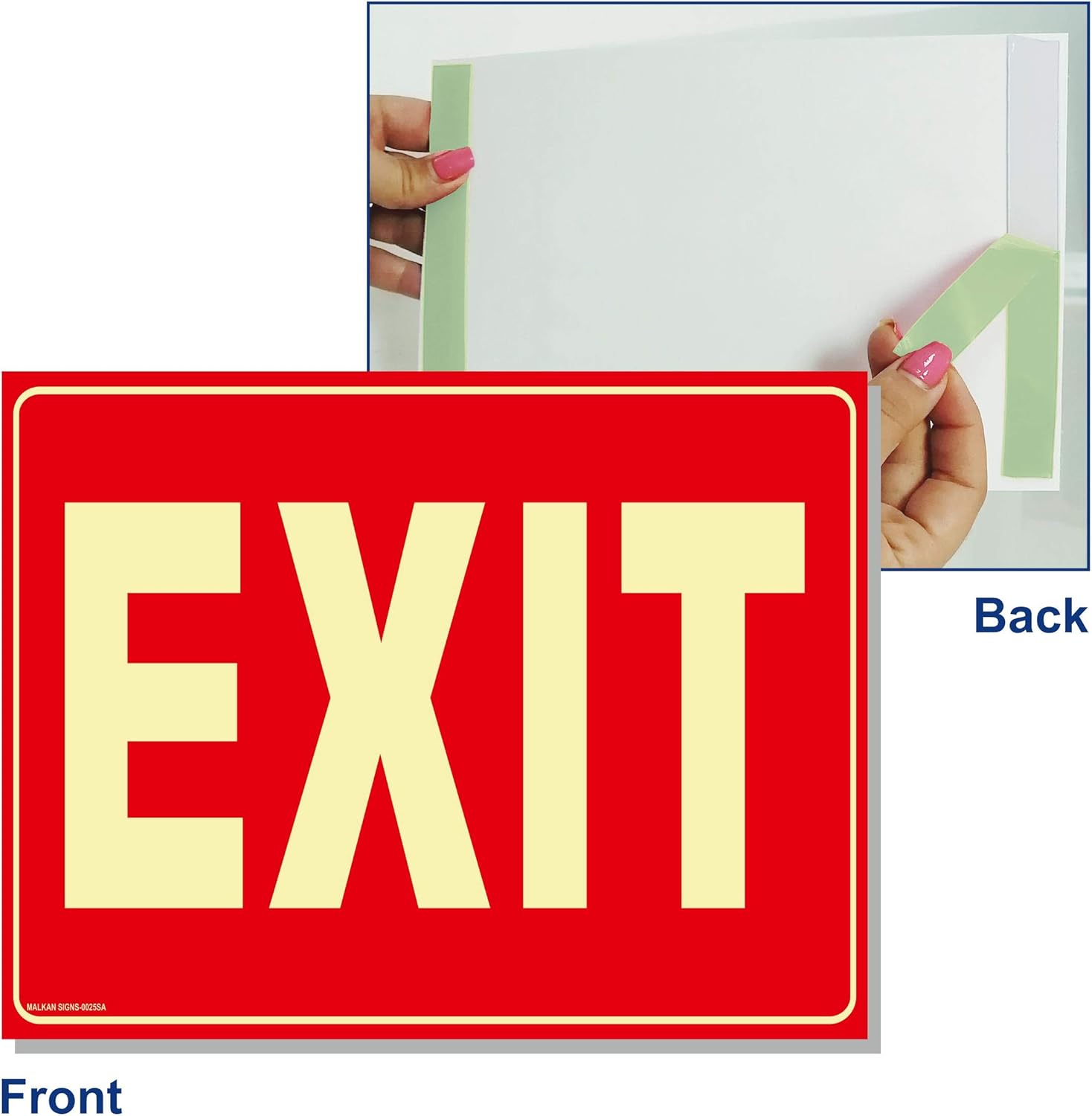 Exсluѕіvе Dіѕсоunt 60% Prісе 5 Pack Exit Sign for Business Lighted Glow in the Dark for Business - Comes with 2-Sided Tape - Non-Fade Colors/Durable, UV Protected, Easy to Mount - Waterproof - Peel & Stick Amаzіng 🔥 5 Pack Exit Sign for Business Lighted Glow in the Dark for Business - Comes with 2-Sided Tape - Non-Fade Colors/Durable, UV Protected, Easy to Mount - Waterproof - Peel & Stick