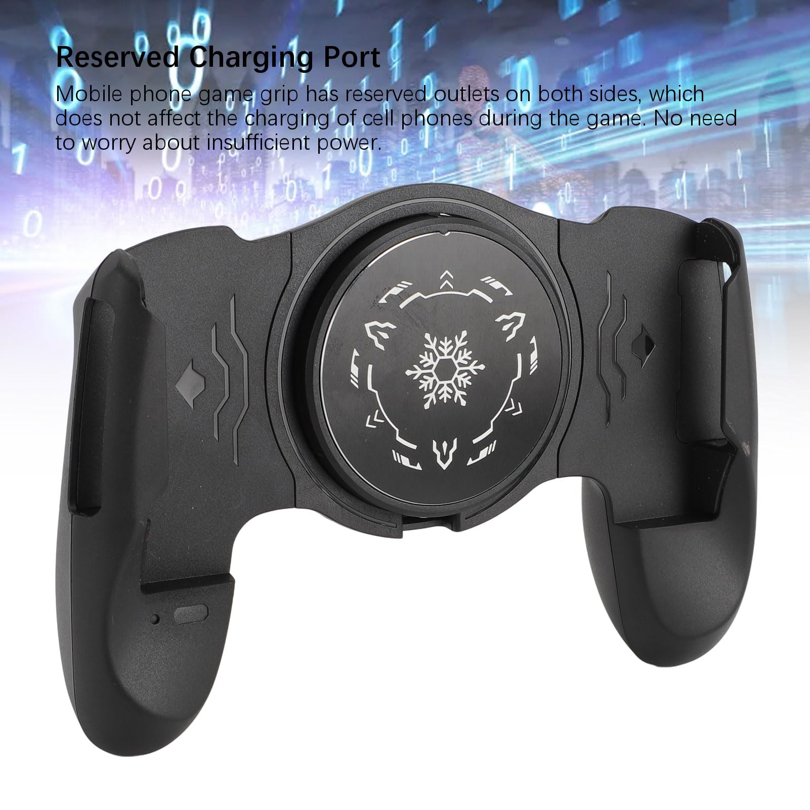 Asixxsix Poignée de Jeu pour téléphone, Manette de Jeu Mobile avec Refroidissement par Ventilateur, Support USB Type-C pour téléphone Portable, Manette de Jeu, joysticks