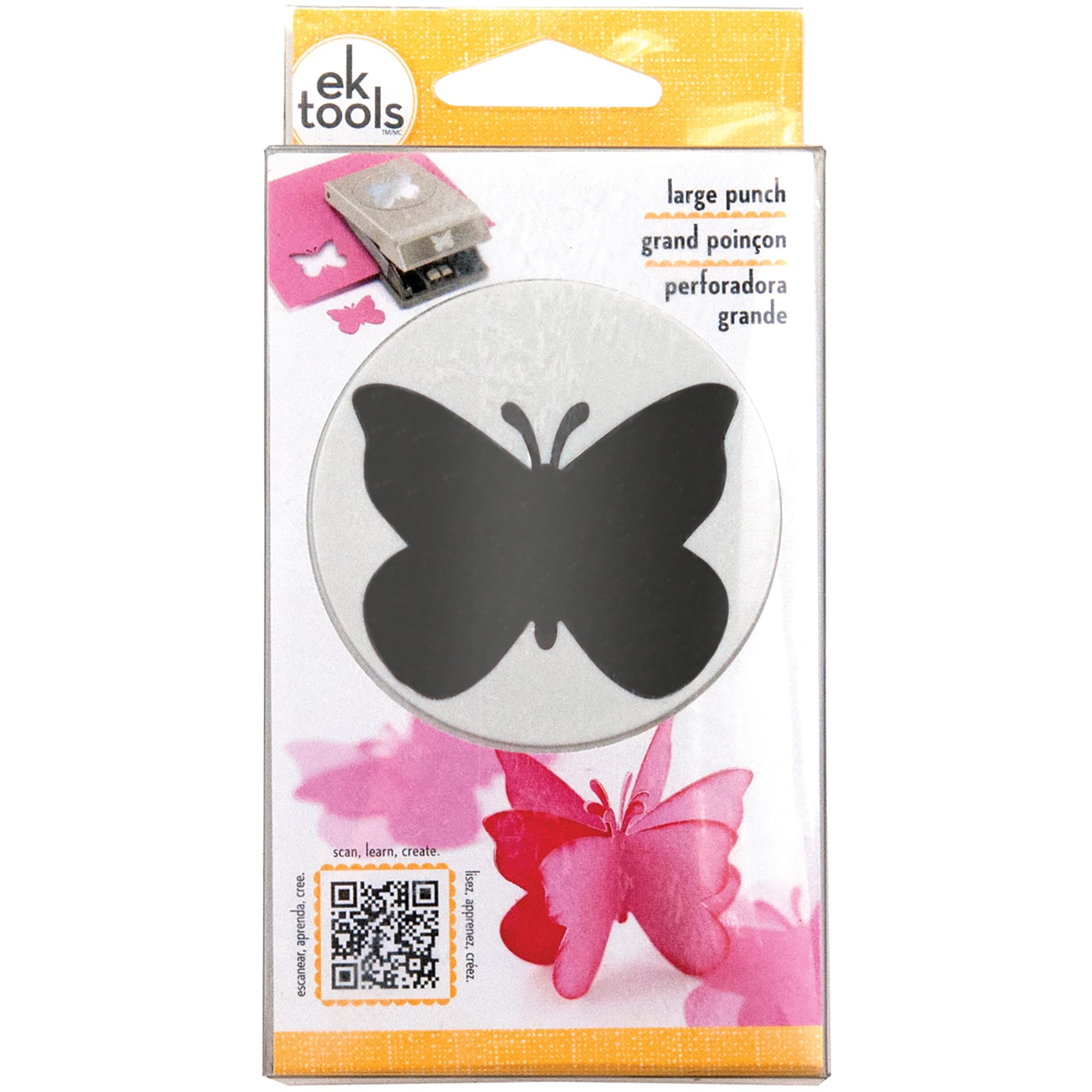 EK tools Butterfly Punch, Large, New Package, Grey