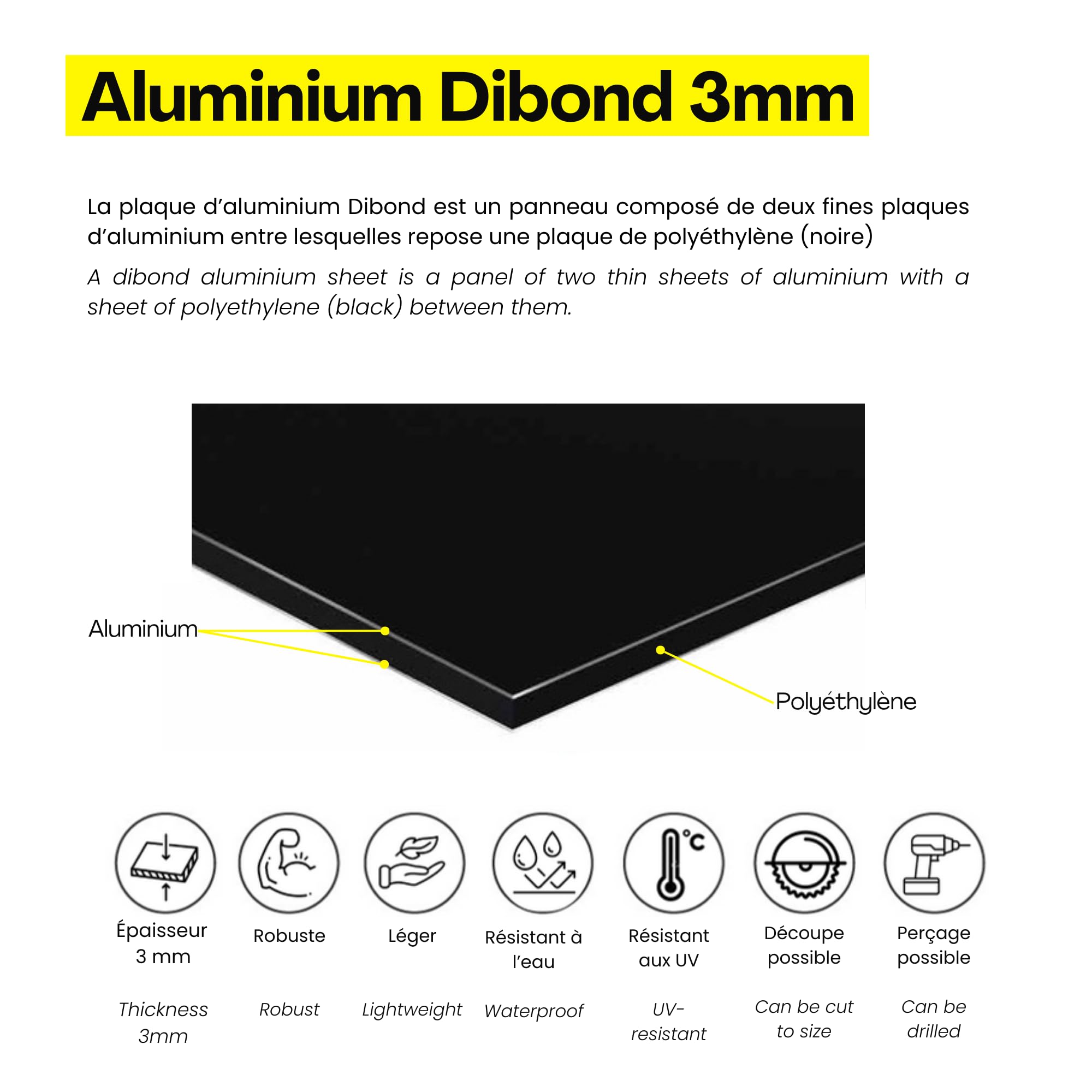 Crédence cuisine rigide aluminium (dibond) taille 40x50cm bois hêtre, crédence inoxydable dibond inoxydable, résistant à la chaleur et humidité pour cuisine, design bois, effet bois