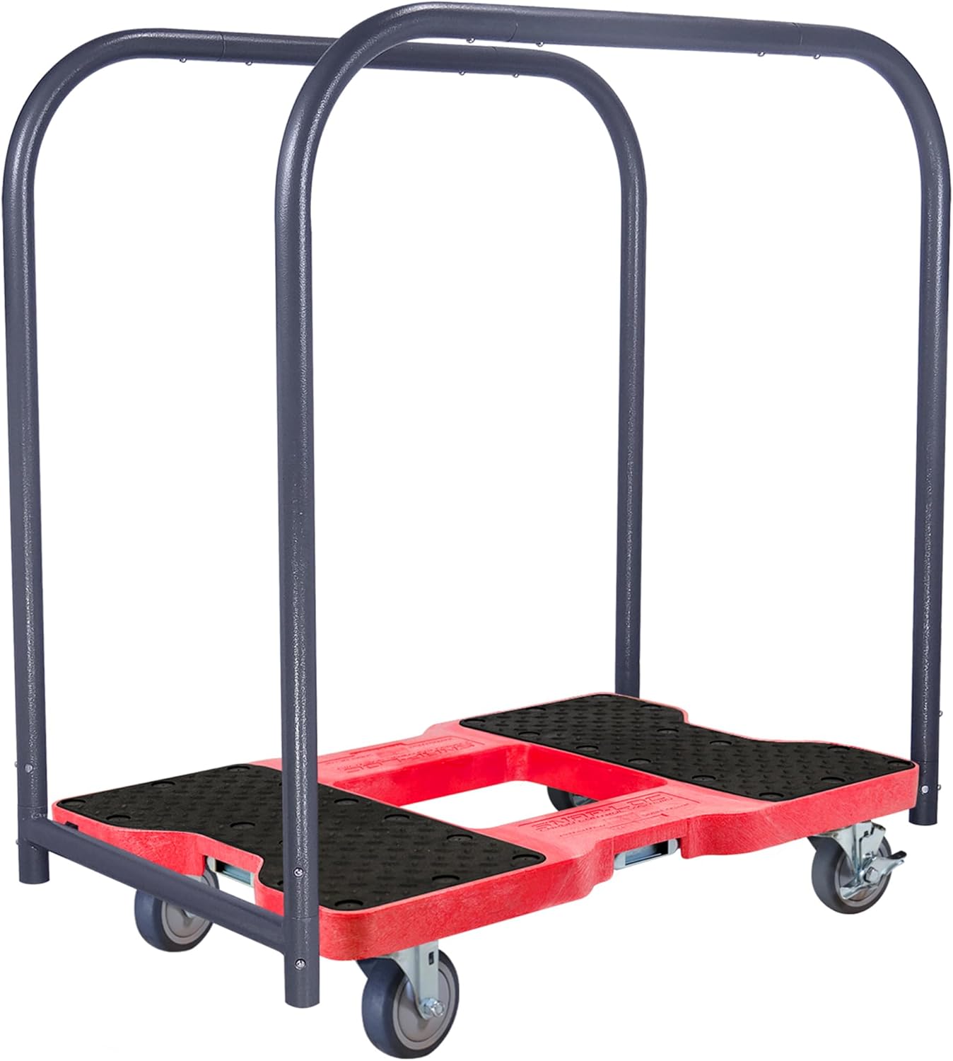 SNAP-LOC, 4 Wheel Dolly, 1,200 lb Professional E Track Push Cart Dolly, Heavy Duty Furniture Moving Cart, Modular Cargo Platform, Made in USA, Black