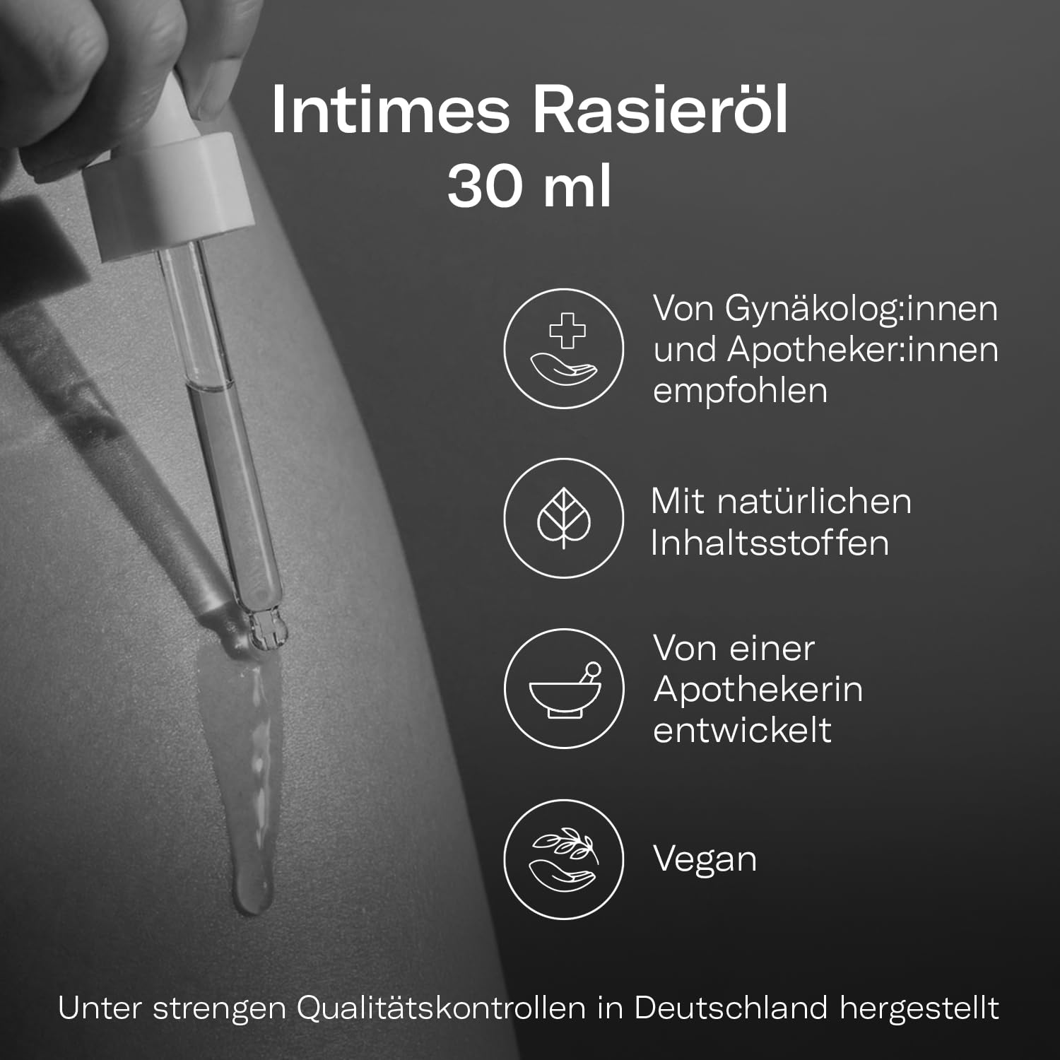 Intimes Rasieröl | Intimrasur für Frauen gegen Irritationen | Body Oil zur sanften Rasur | Sanfte Alternative zu Rasiergel Damen | Hautöl für empfindliche Haut | Intimpflege Damen