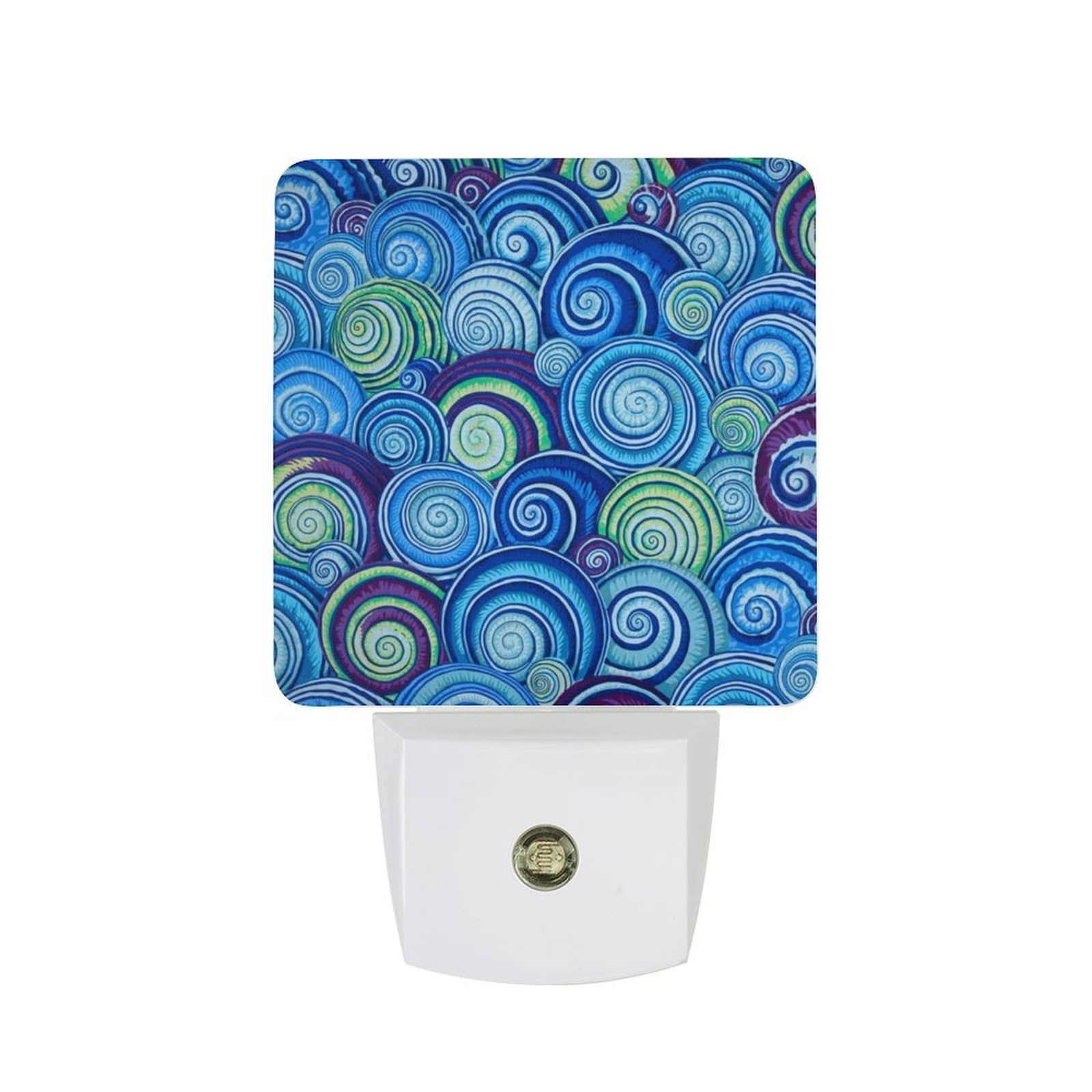 Nqrxadcrt Style Waves Of The Sea Night Light Plug In Wall Lights Bedside Lamp Bedrooms Home Hallways Decoration