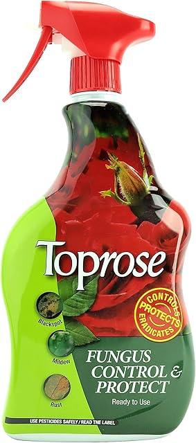 Toprose 86600038 Fungus Control and Protect, 1L - Fast Acting Fungus Protection for Roses, Long Lasting Protection for 3 Weeks, Suitable for Use On All Rose Types