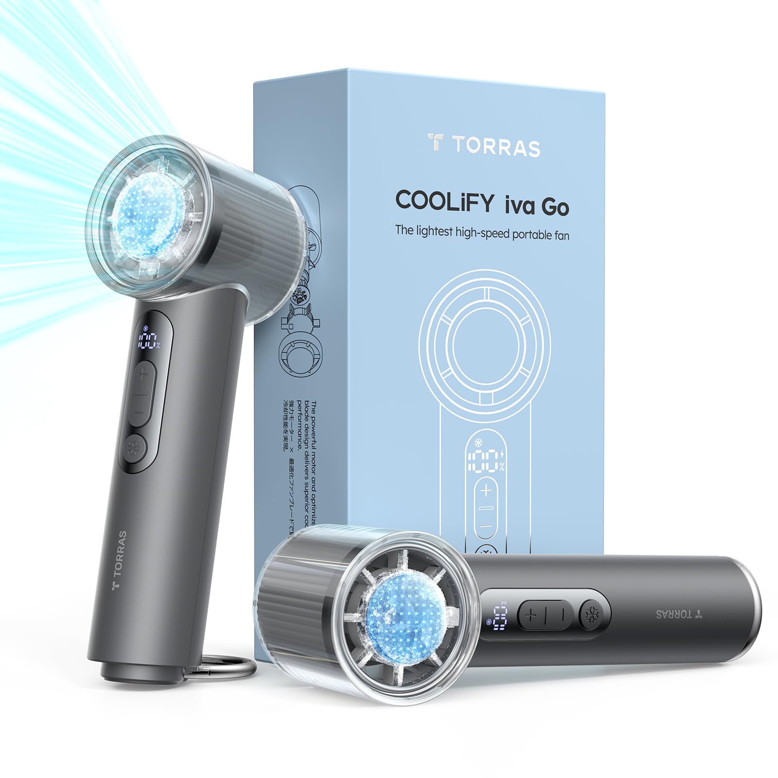 【2026進化・COOLiFY iva GO】TORRAS ハンディファン 冷却…