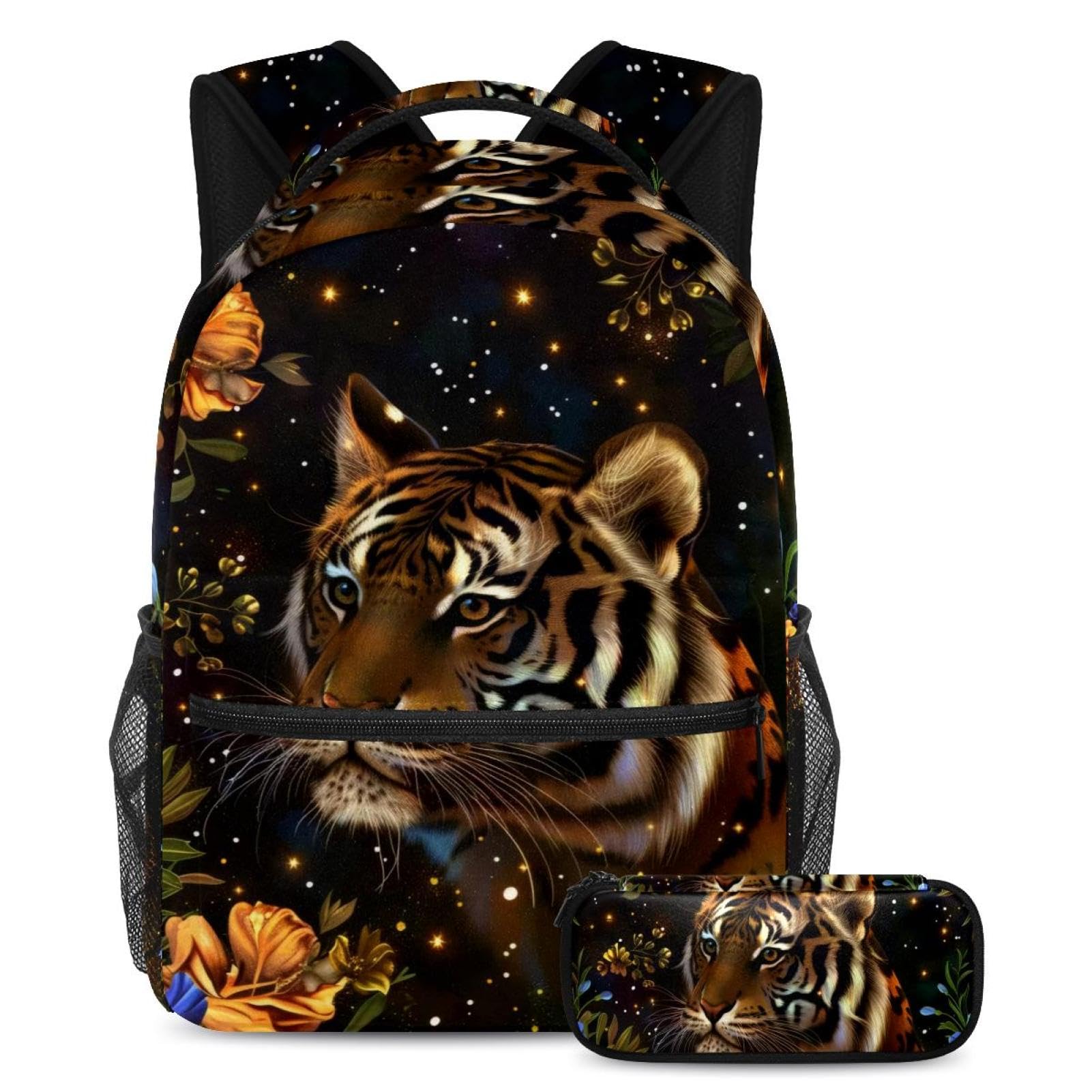 Sac à dos scolaire grande capacité avec trousse pour adolescent chargé