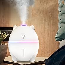 USB Humidifier - Compact and stylish home air diffuser with LED illumination, 200ml water tank, perfect for creating a refreshing environment anywhere.