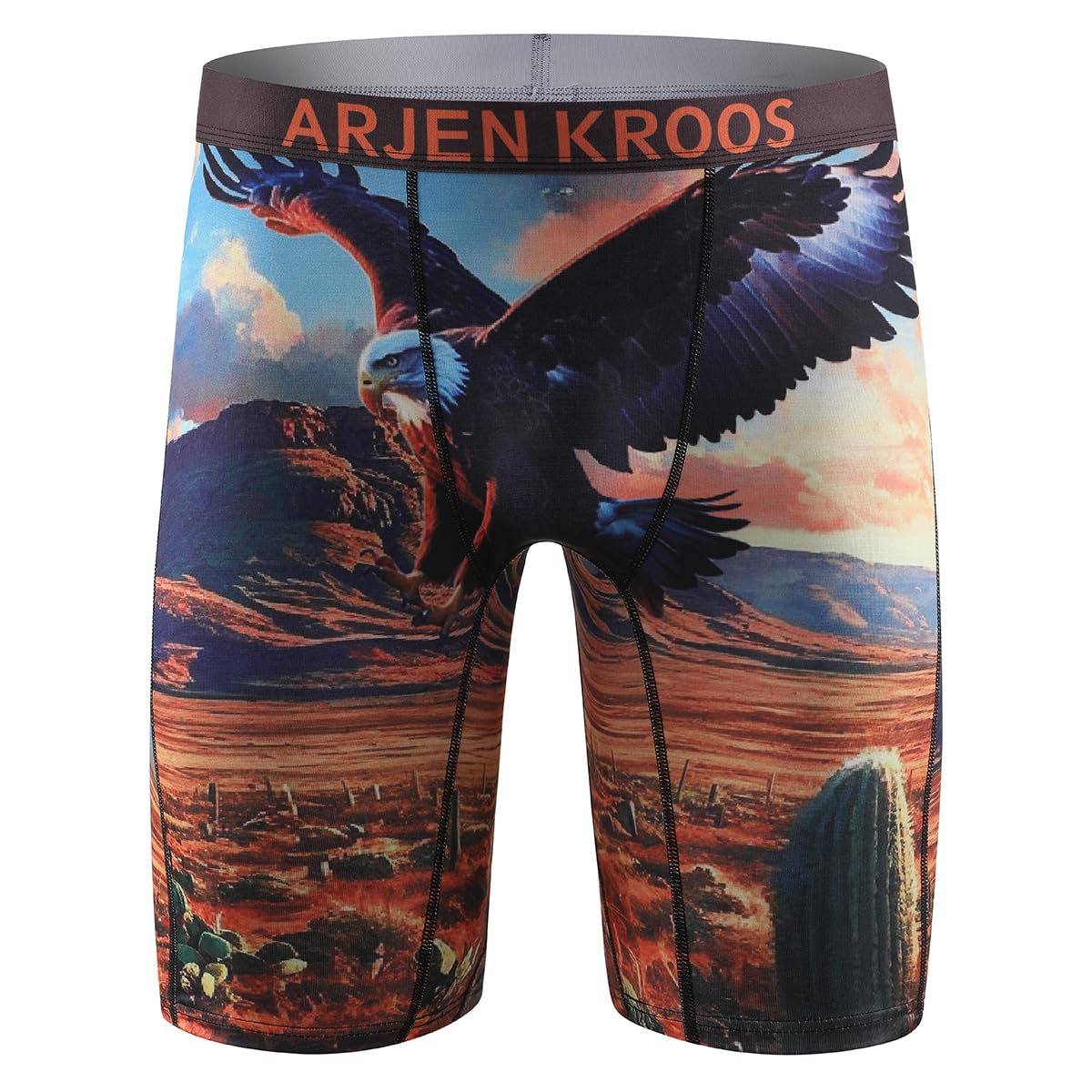 Arjen Kroos Calzoncillos Hombre Boxer Largos de Milk Silk Ropa Interior Deportivos Slips Anti-Rozaduras Sin Etiquetas