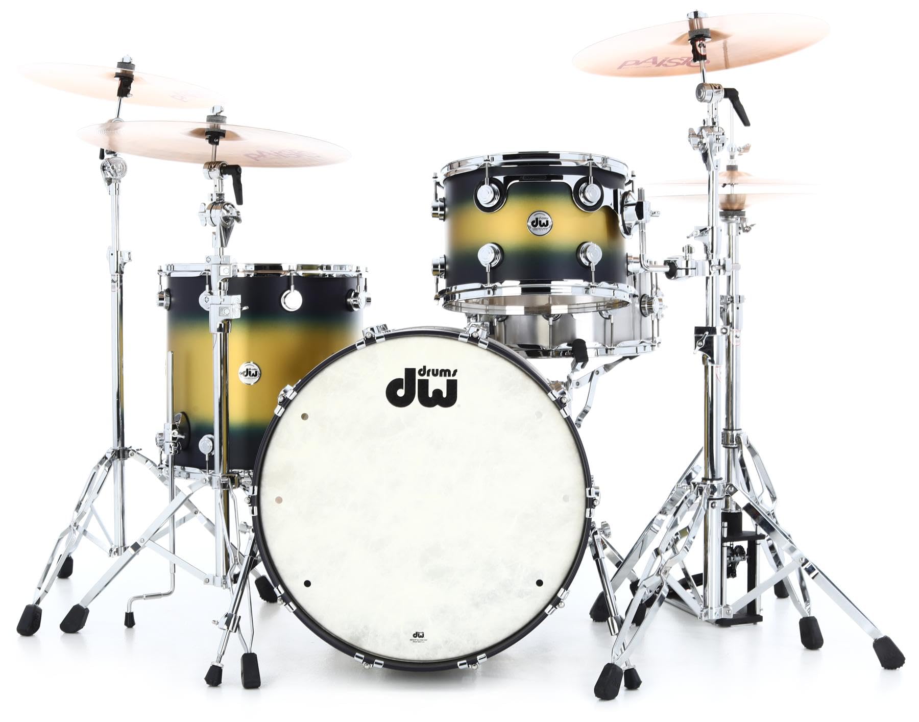DW Collector's Series 3-piece Shell Pack - Blue/Gold Duco Lacquer