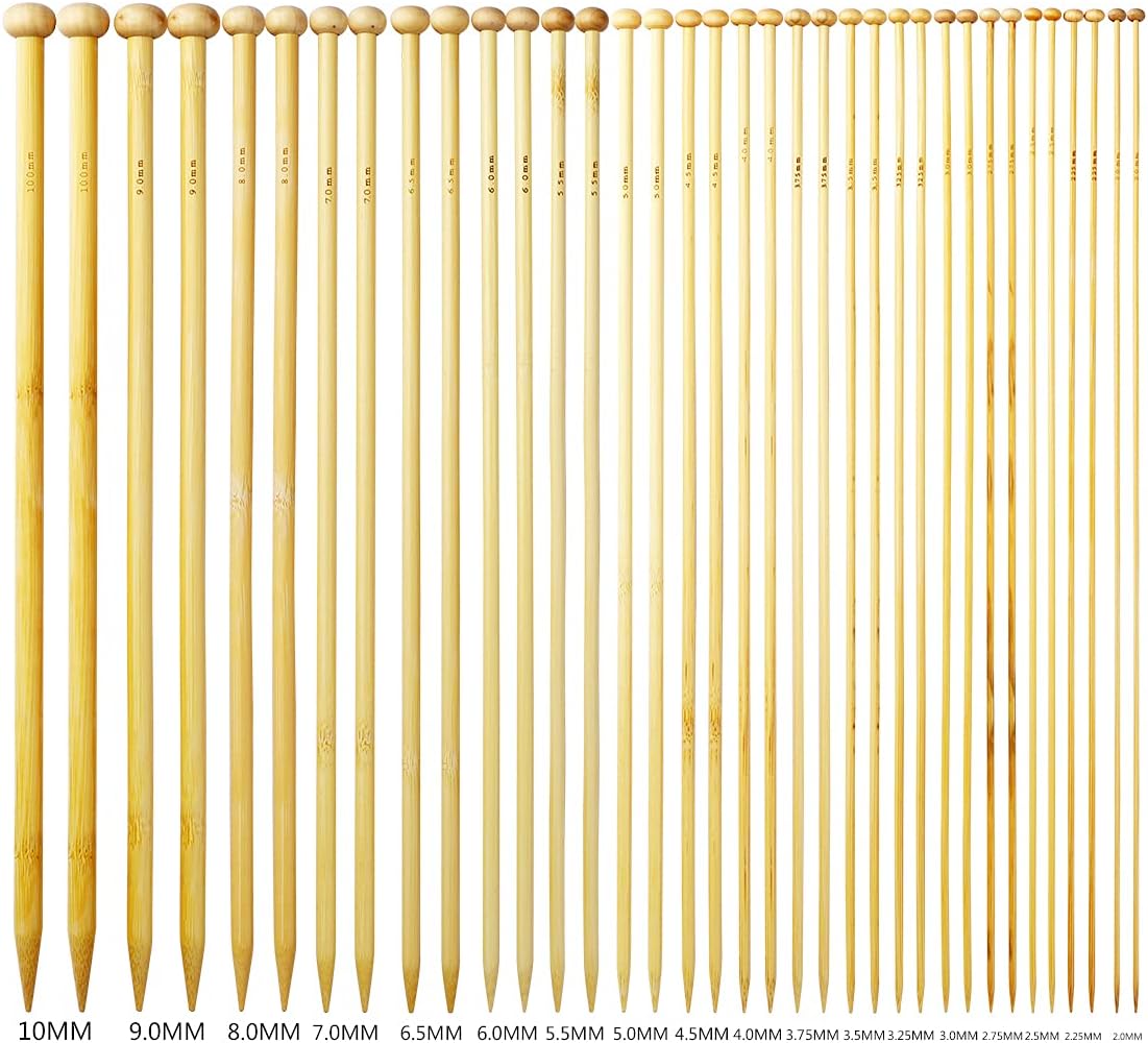 Professional Knitting Tools Pack, Included 36 Pcs Knitting Needles and Accessories and Portable Case, Durable and Beautiful Knitting DIY Kit for Any Project