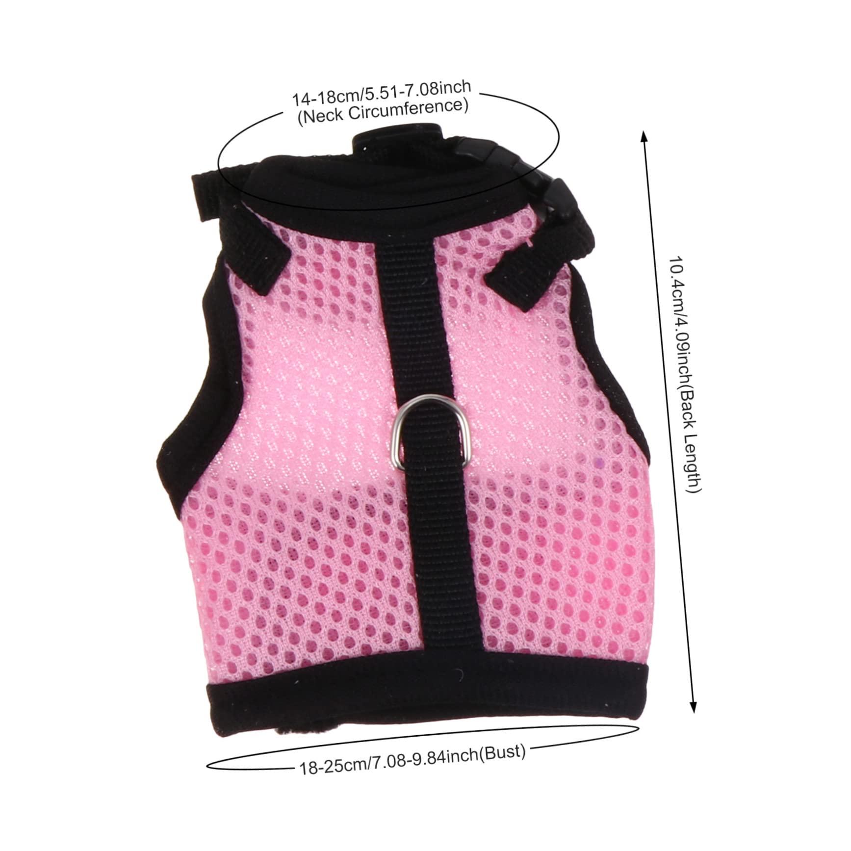 Housoutil 3 Set Di Gilet Per Animali Domestici in Morbida Rete Per Piccoli Animali Con Elegante Esterno Per Criceti 4 Pezzi * 3