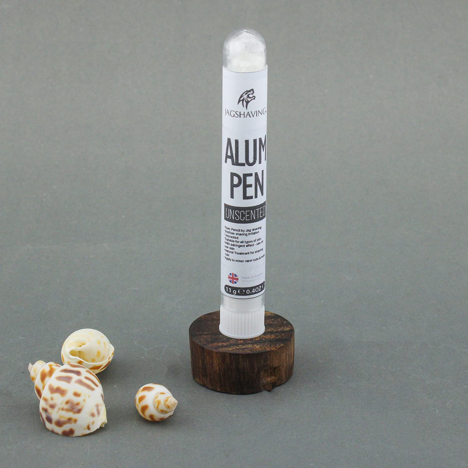 Jag - Kit da barba sostenibile da 5 pezzi, set di rasoi a mano libera, Pennello da barba in legno di tasso - Rasoio a mano libera - Armatura in pelle - Composto abrasivo - Bastone di allume