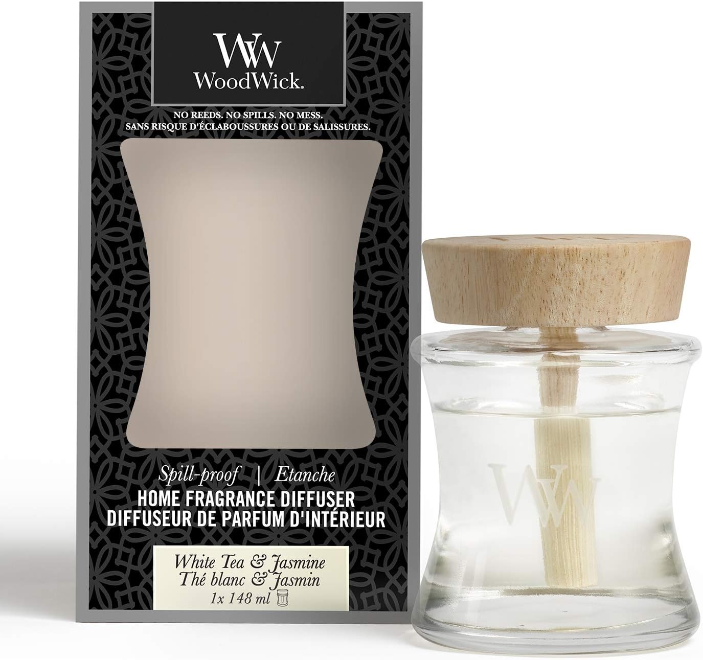 Woodwick Diffuser, 148 ml, White Tea and Jasmine Home