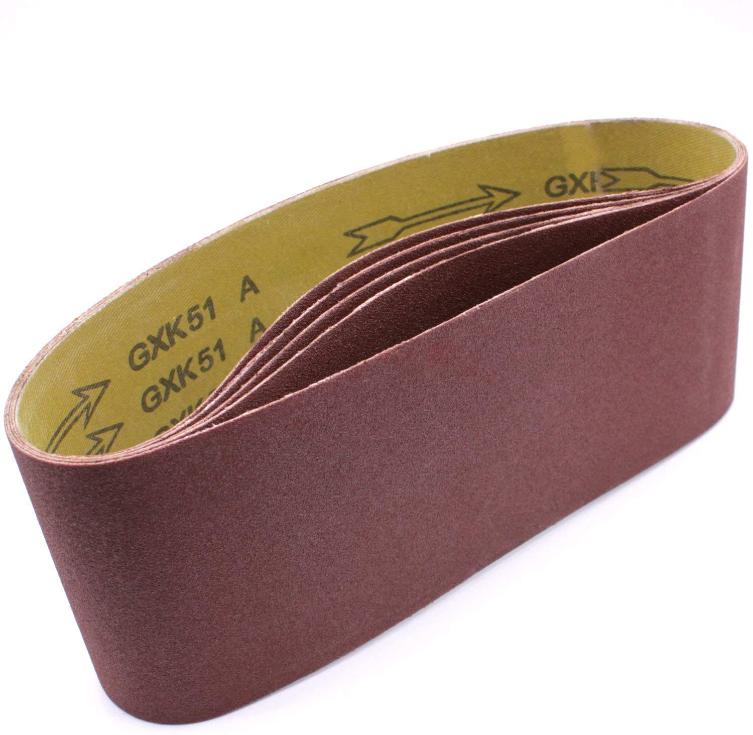 50 nastri abrasivi, 100 x 610 mm, grana 240, nastro abrasivo, nastro abrasivo, carta vetrata per levigatrici a nastro.