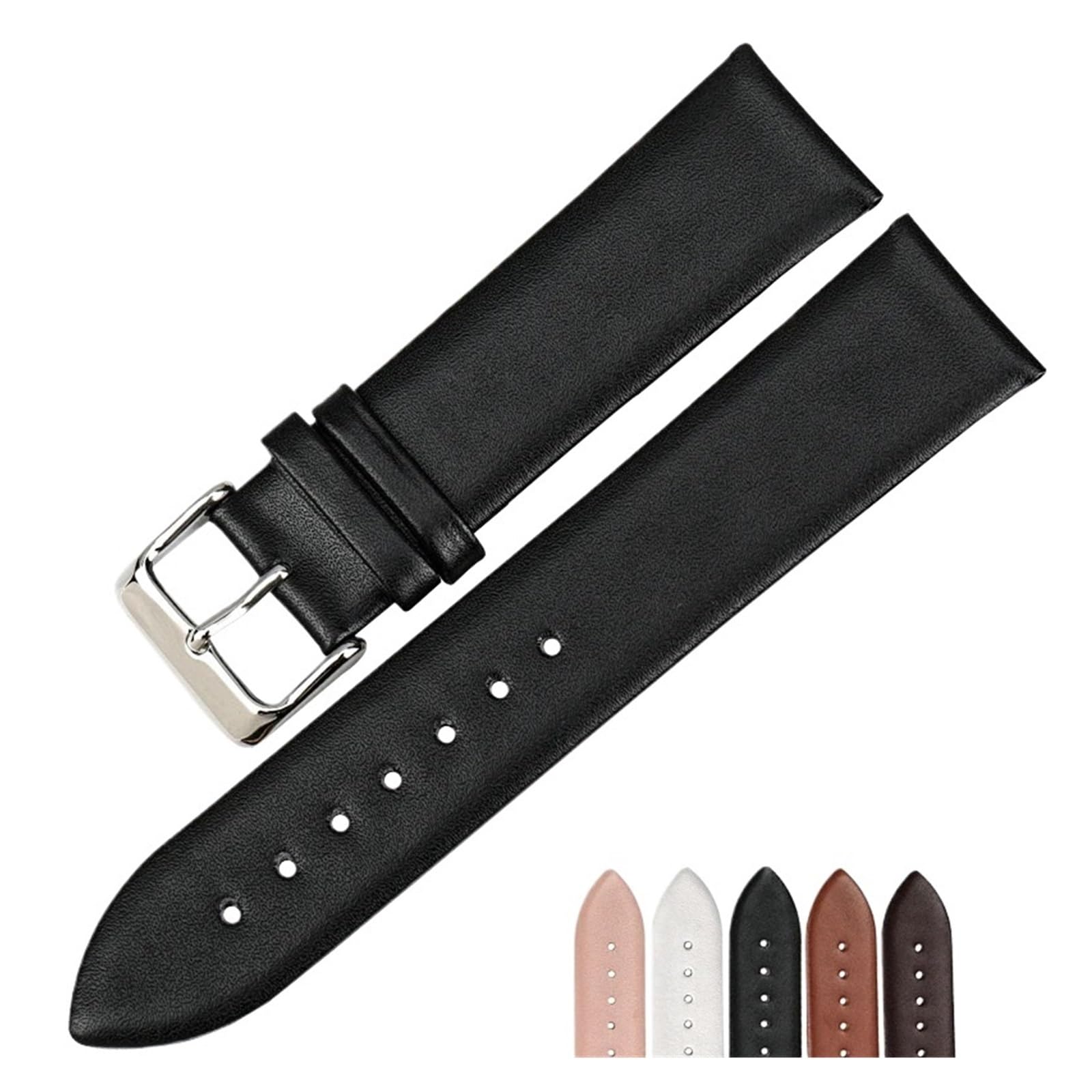 Cong Yi Bracelet De Montre En Cuir Véritable, Accessoires, Noir