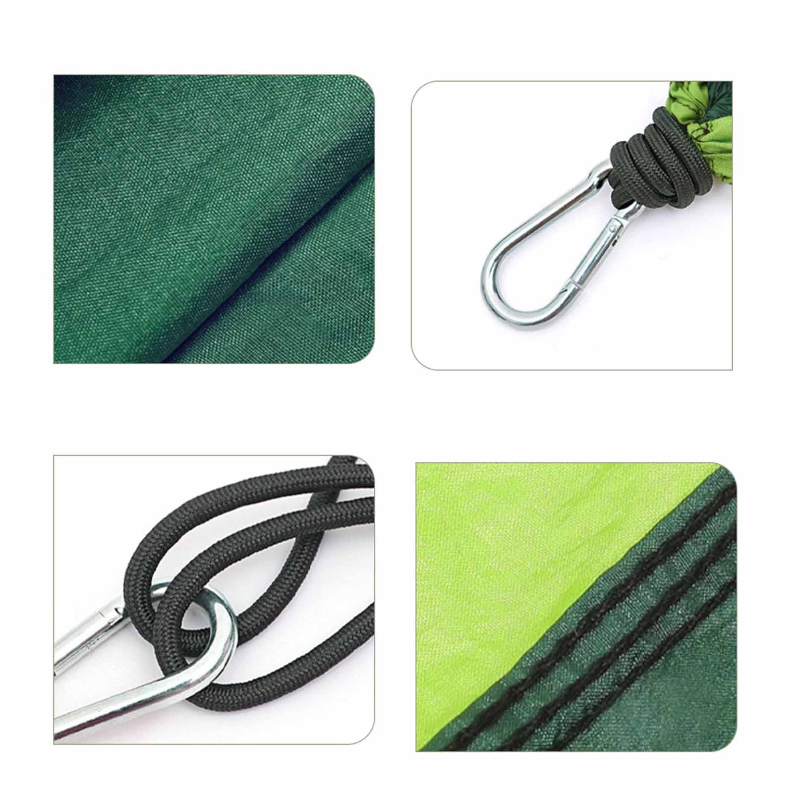 Support De Hamac Robuste 600 LB, Hamac D'extérieur Confortable Extra Large 118 * 78 Pouces, Hamac Simple Empêchant Le Renversement, Parfait pour La Plage, Le Jardin, Le Pique-Nique,Vert