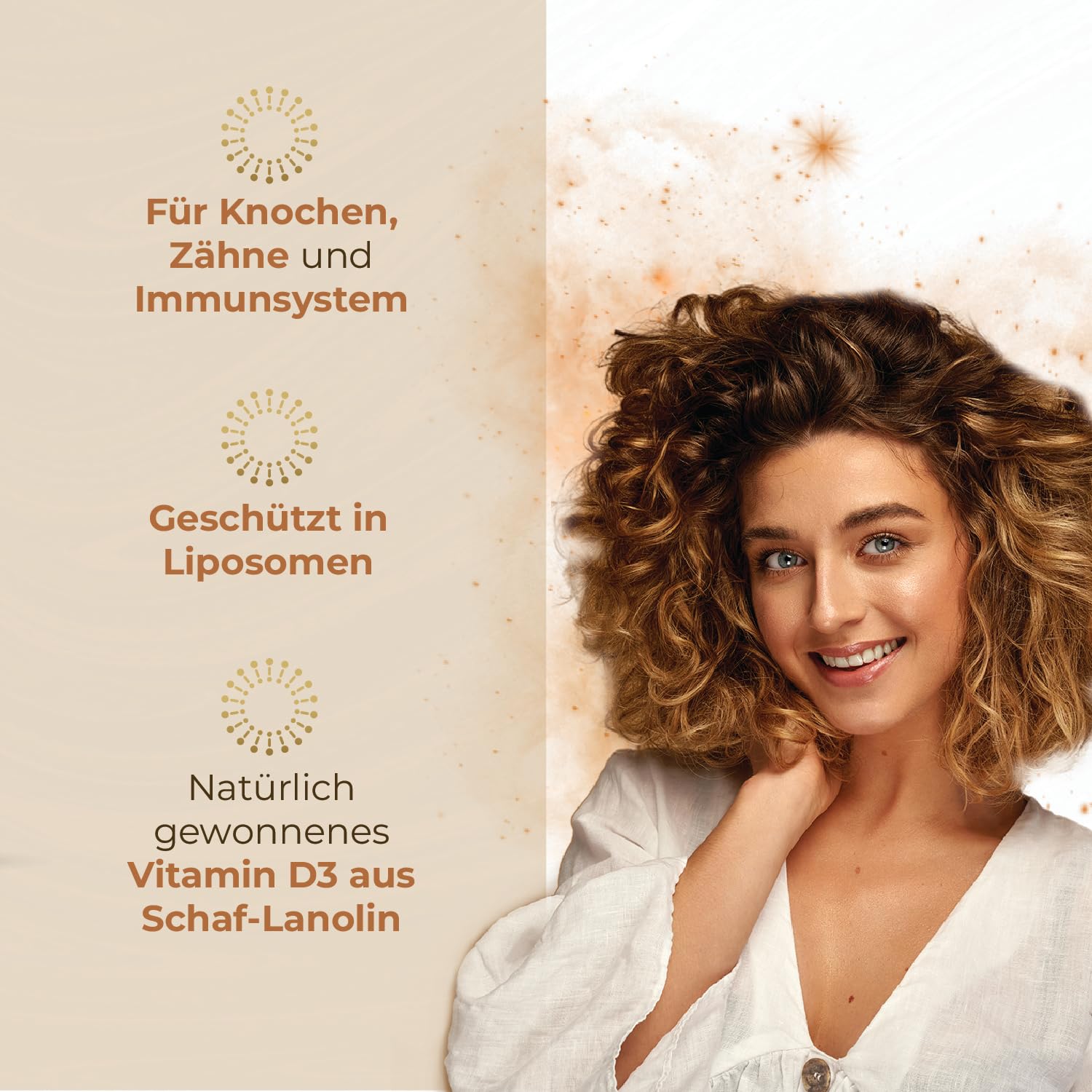 Liposomales Vitamin D3 – 90 Kapseln - 3er-Pack - Vitamin D für Immunsystem und Knochen - Hoch Bioverfügbares Vitamin D3 - GMP zertifiziert Qualitätssystem