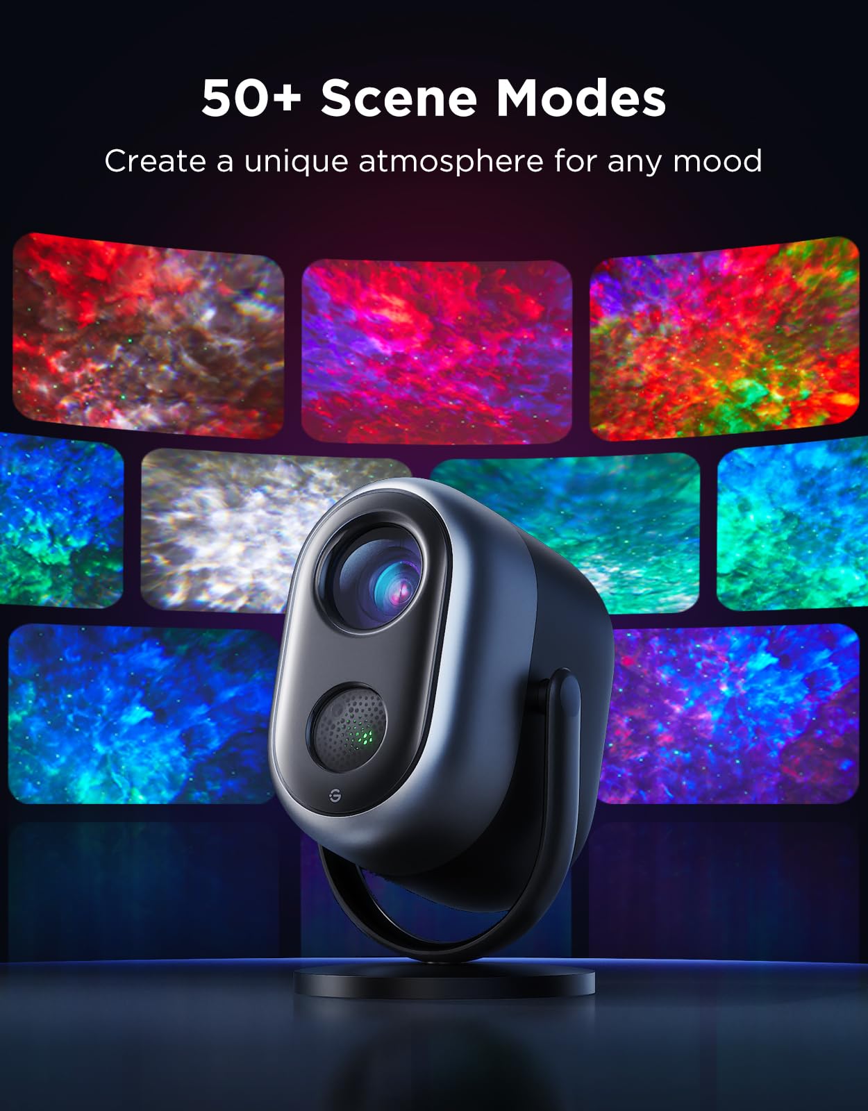 Govee Star Projector Light LED, RGBW 7-Zone Nebula Effect Light Projector Works with Matter Alexa, 50m² Coverage, 50+ Scenes - Image 4