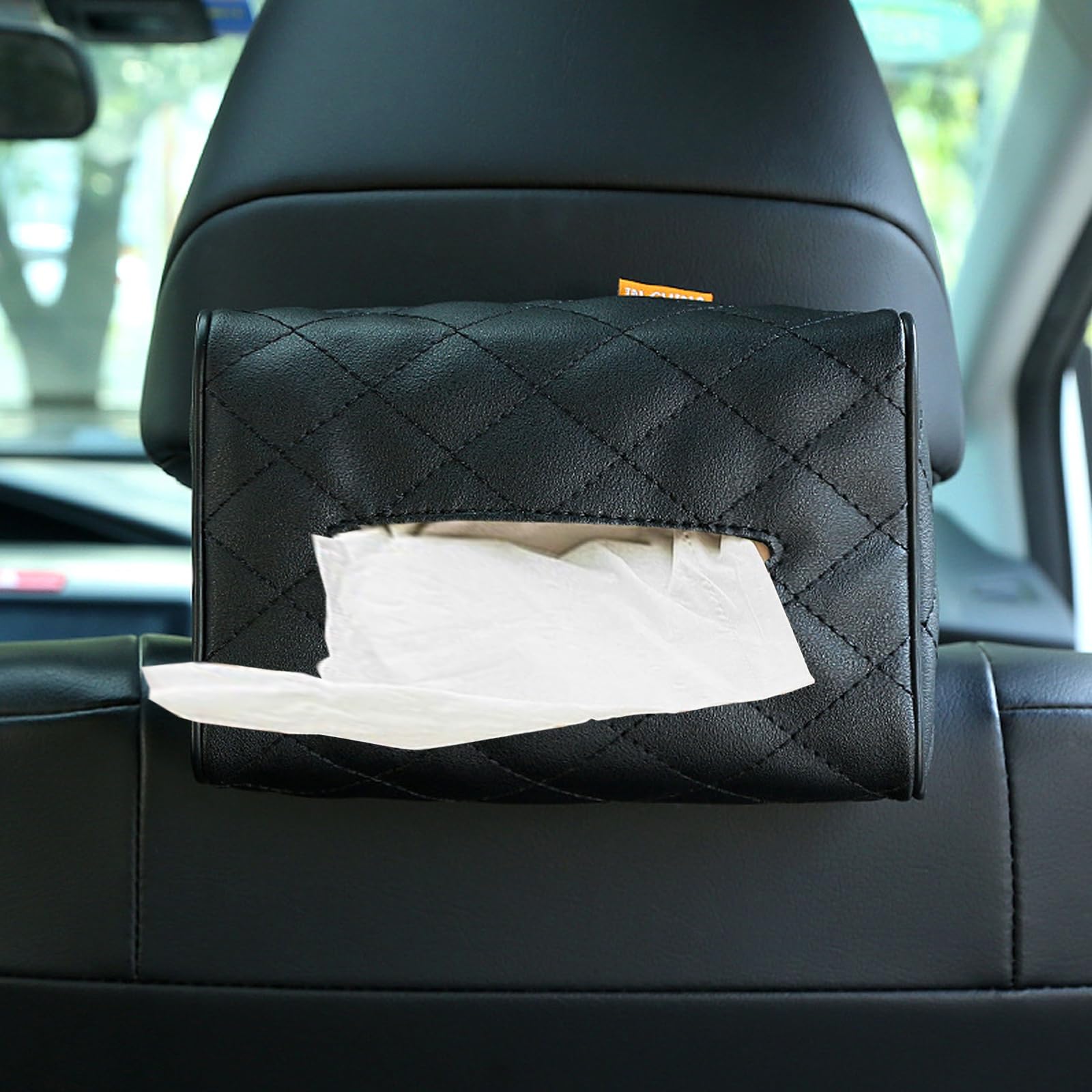 ORESDD Car Standard Tissue Holder Sun Visor Back Seat Microfiber