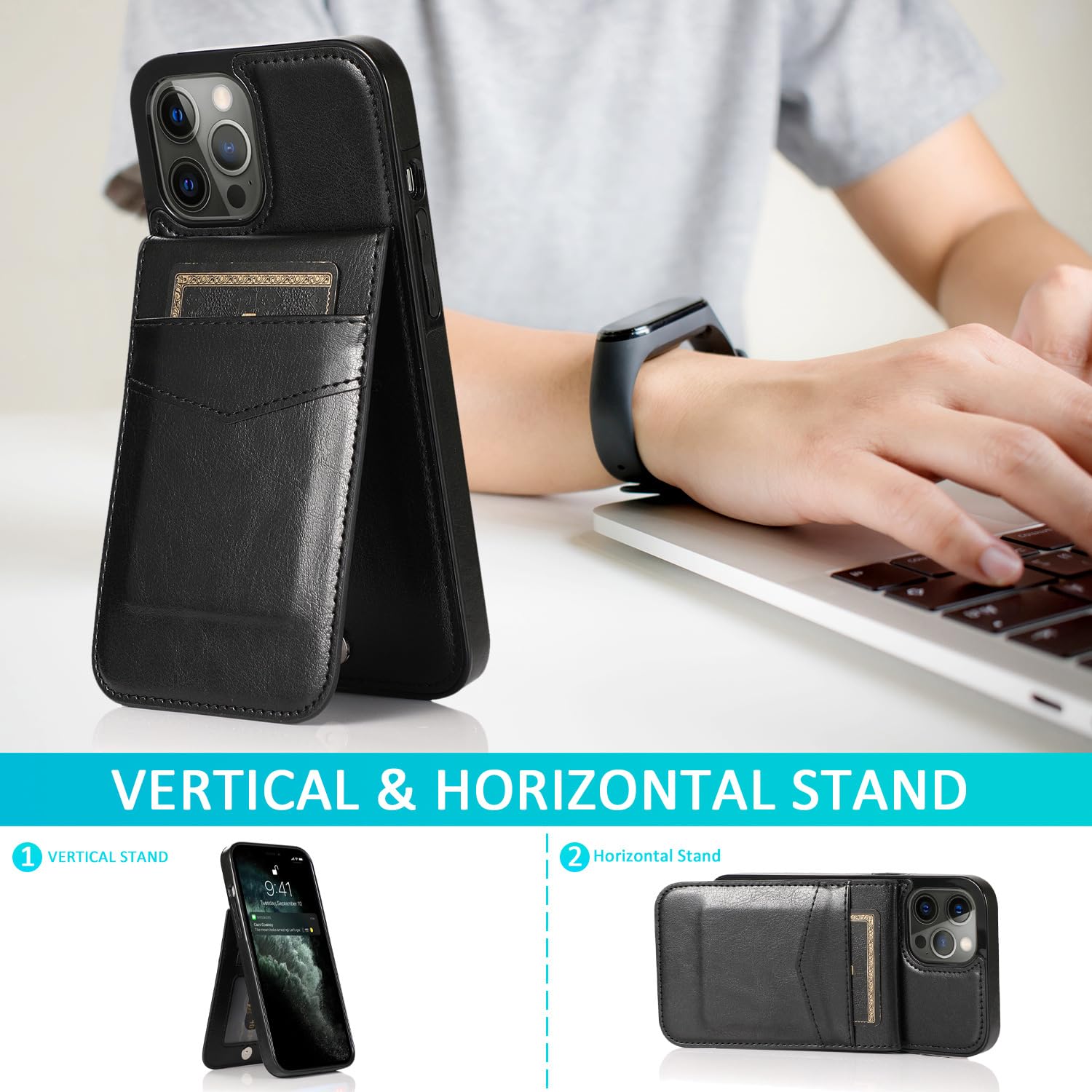 Amazon.co.jp: RNOZX iPhone 6 Plus用ケース 高級ウォレットカバー
