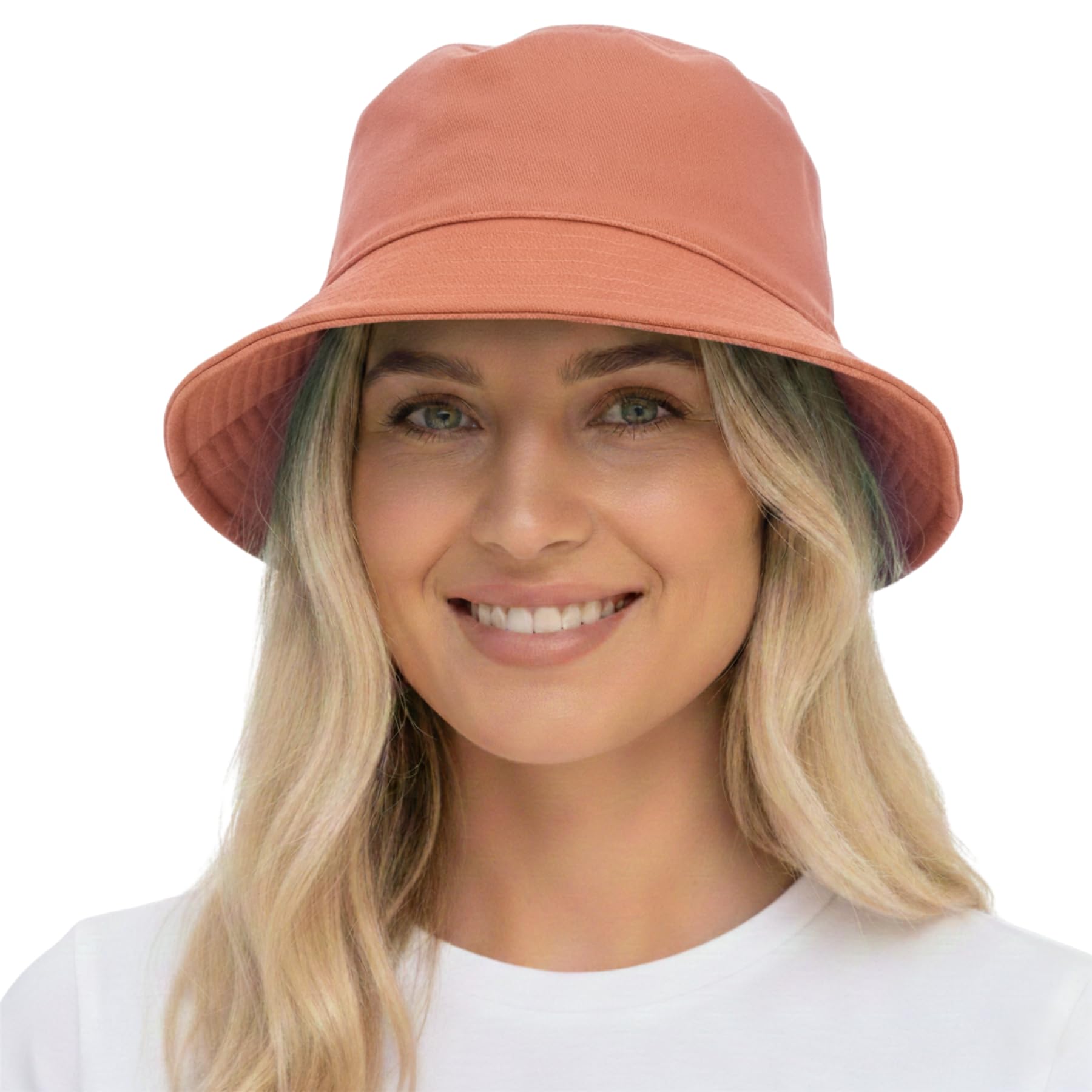 A2Z Womens Bucket Hat Summer Foldable - Bucket Hat AZ41116 Orange M/L