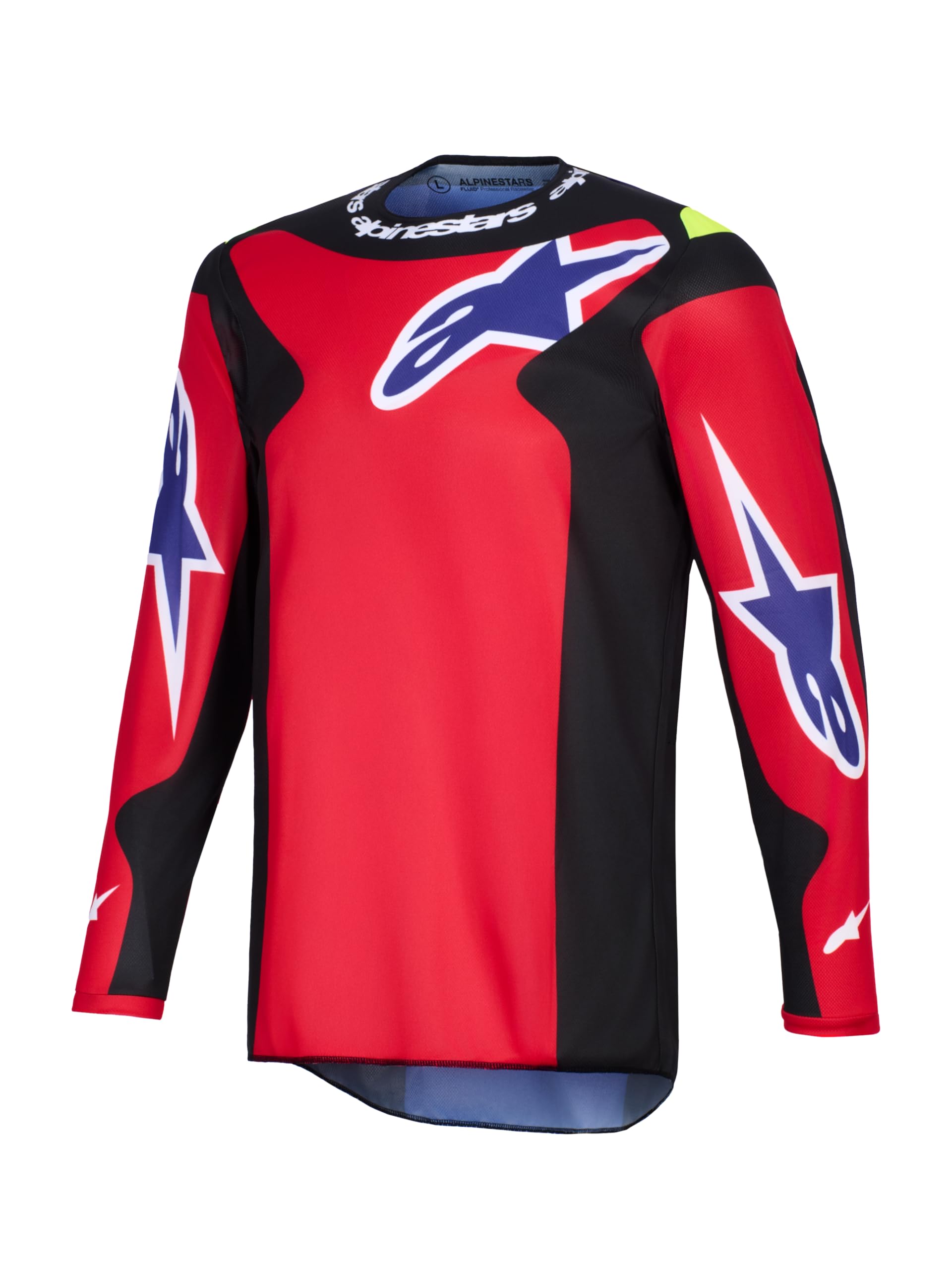 Alpinestars Fluid Grid Maglia da motocross, nero/rosso, M