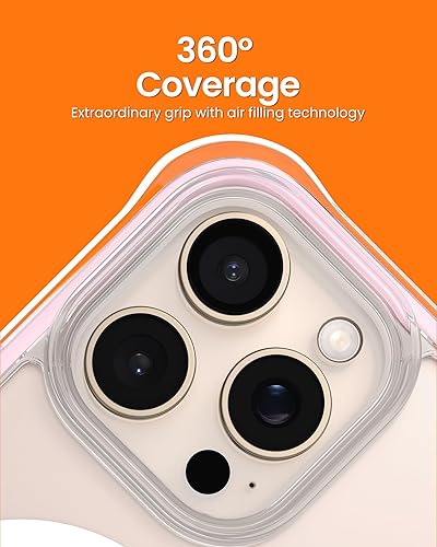 Miniatura 4 de ORNARTO Air - Funda transparente para iPhone 16 Pro Max, compatible con MagSafe, protección contra caídas de grado militar con aire integrado color