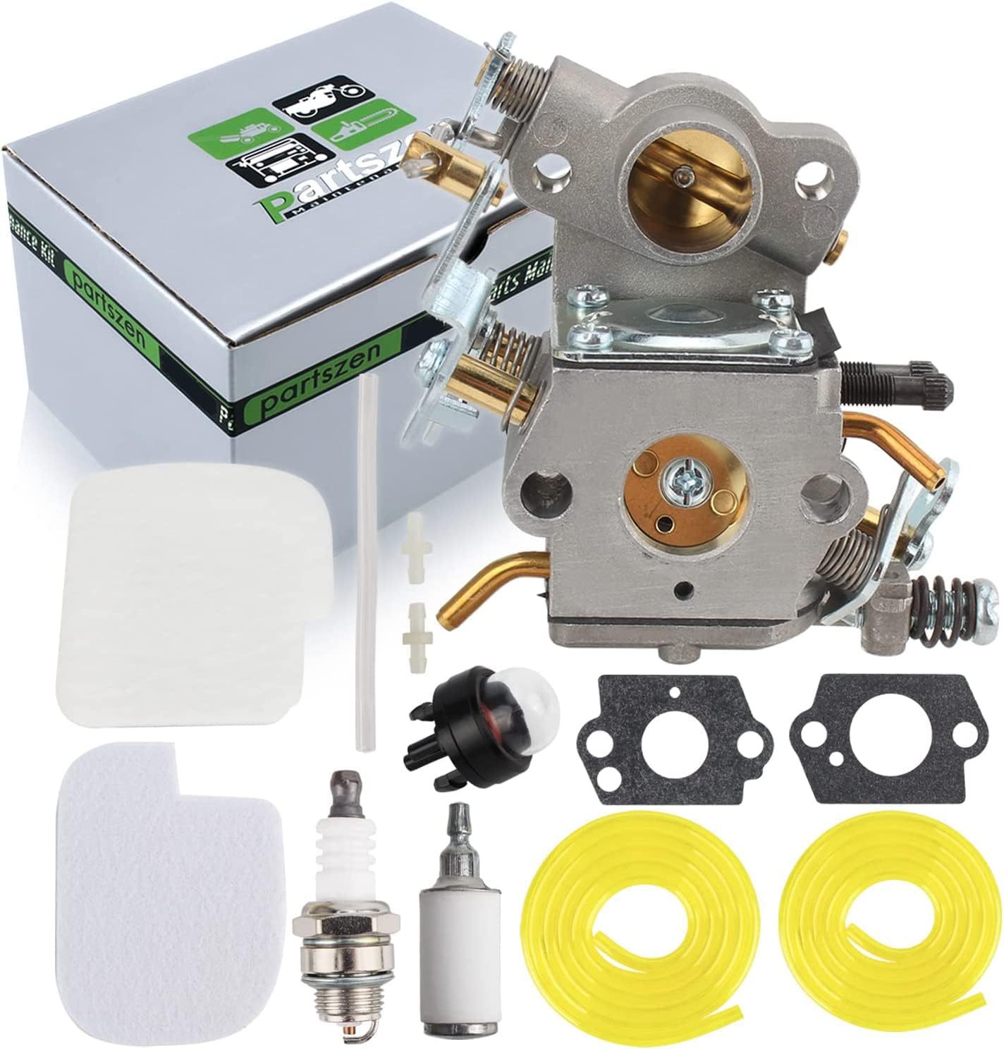 partszen C1M-W26 PP4218A Carburetor for Poulan Pro SM4218AV PP4218 PP4218AVX PP4018 PP3516AVX P3416 PP3816 P3314 35cc 42cc Chainsaw Craftsman 358.350990 358.341900 358.350830 W-albro 0402 WTA30