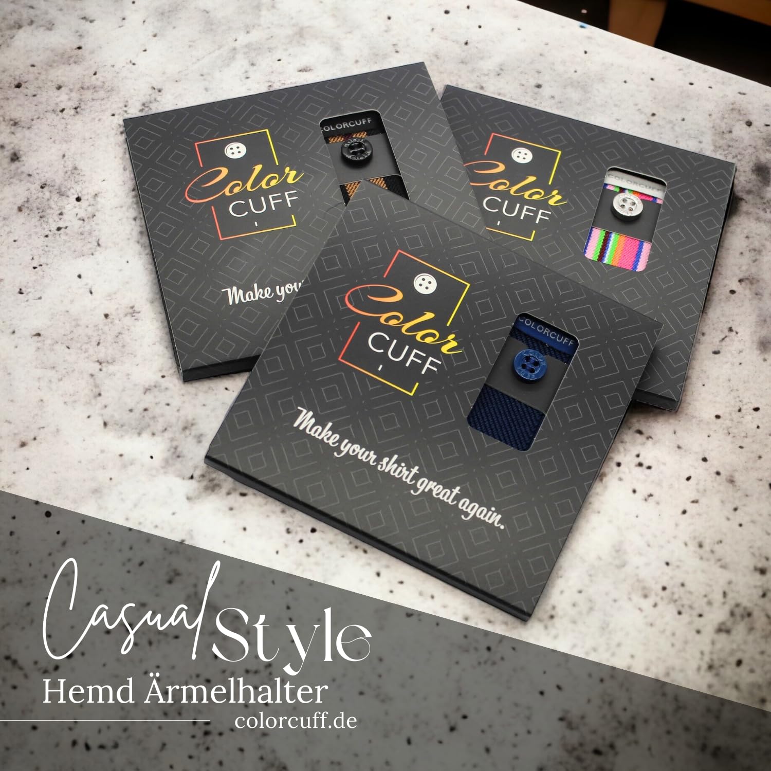 Manschettenhalter - Ärmelhalter für Männer mit Stil - Hemdhalter - Langarmhemd - Freizeithemd - Geschenk für Männer