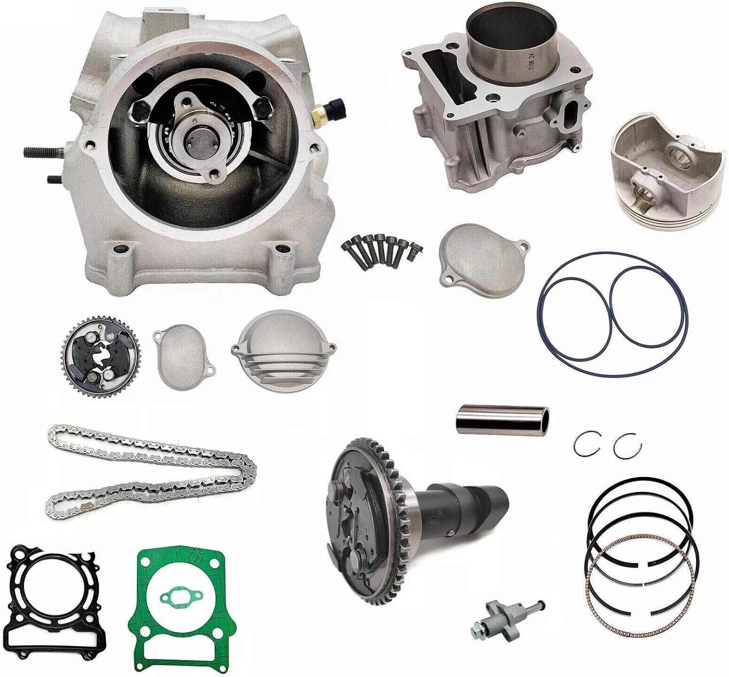 Motorcycle Repair Parts for Hisun 500 EFI Cylinder Head Cylinder Kit for Bennche for Massimo Easy to Install