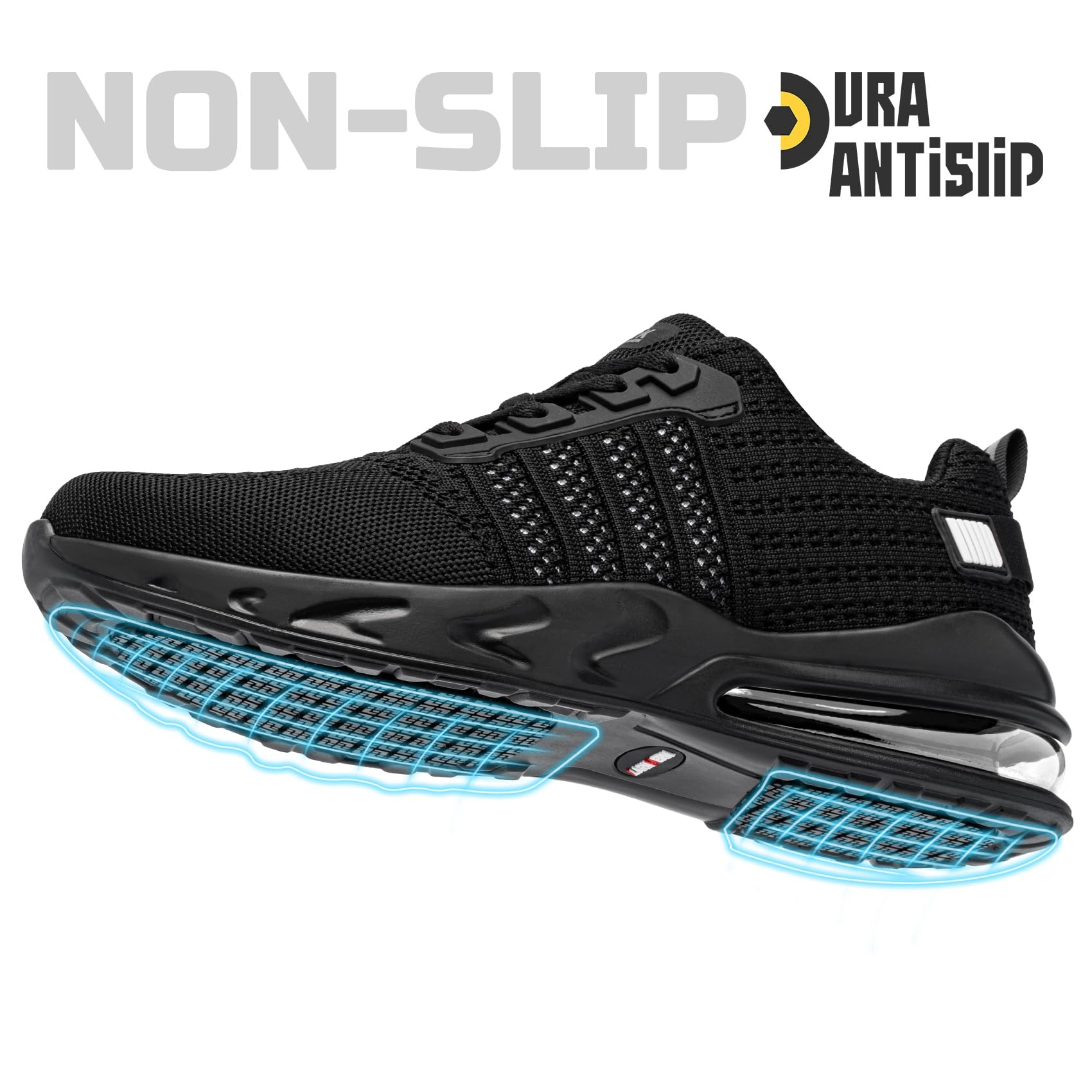 Snapklik.com : LARNMERN Steel Toe Shoes For Men Work Sneakers Slip ...