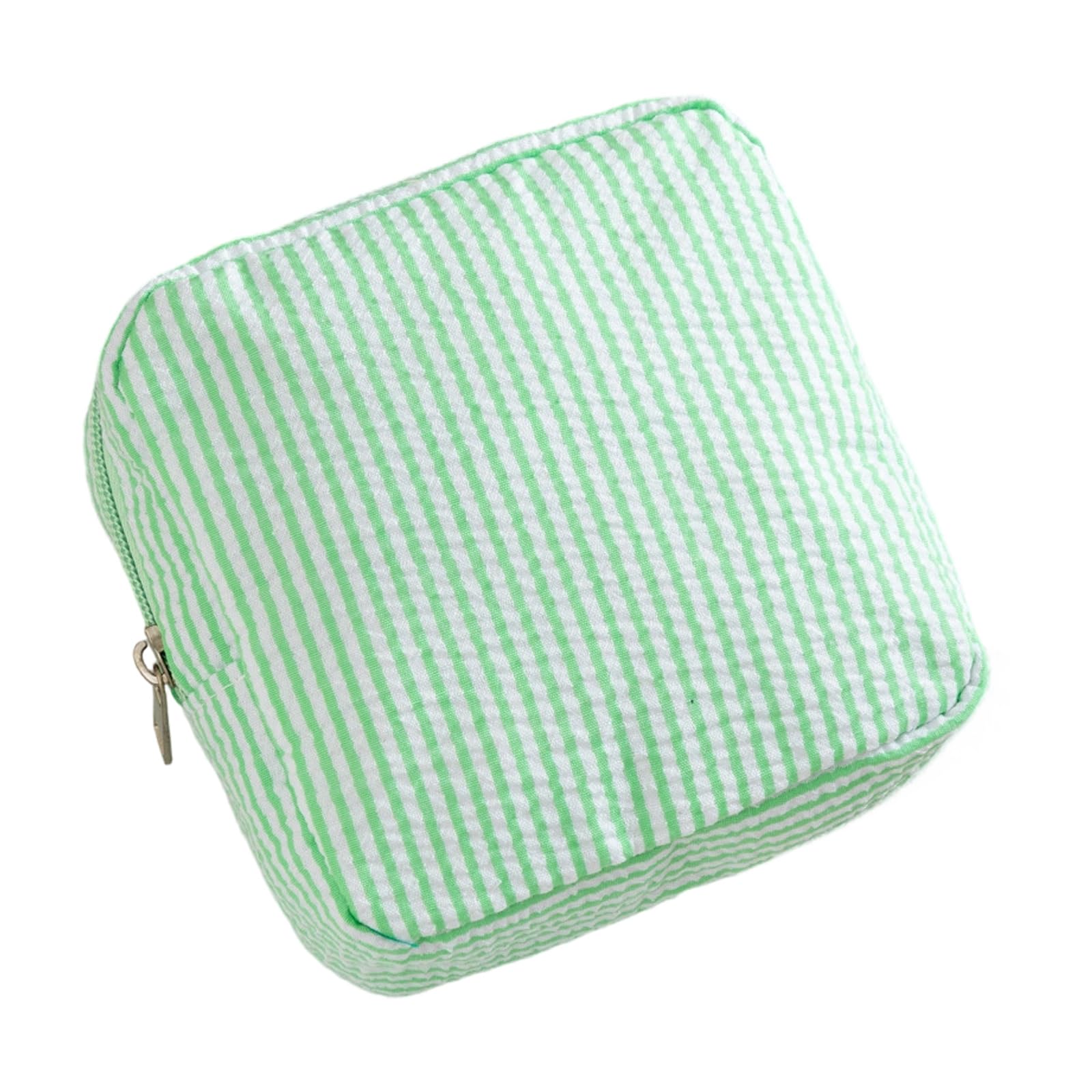 Tsophreniq Waterproof Bubble Fabric Toiletry Holder Perfect for Cosmetics and Feminine Care Items Makeup Container Bubble Textured Travel Cosmetic Bag for Makeup Accessories