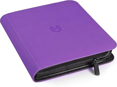 Miniatura 16 de Carpeta de Tarjetas de 4 Bolsillos con Cremallera, Libro Portatarjetas de 288 Bolsillos, Carpeta con Cremallera de Cubierta de PU Premium, Carpeta