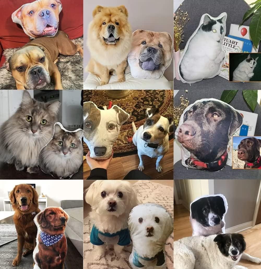 Seamaid Custom Pillows with Picture Personalized Pet Pillow Custom Pillow Gift for Dog Cat Lover Memorial Gifts - 24 inch