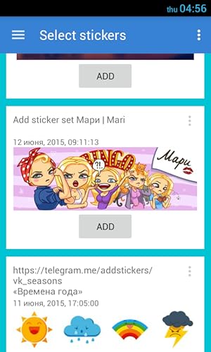 StickerPacks for Telegram