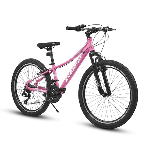 26 Inch Mountain Bike, 21 Speed Womens' Mens Birthday Gifts Bicycles, Female Bicycles V-Brake Outdoor Cycling Snow Commuting City Bike to School Work