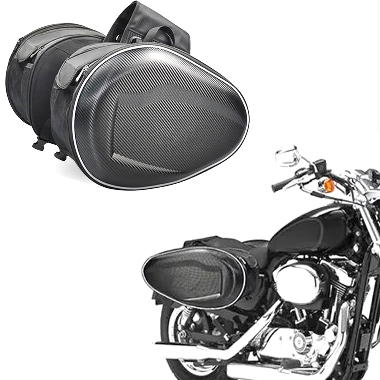Reisebeutel Hecktasche Für Motorrad-Rücksitz, Erweiterbarer Motorrad-Gepäckaufbewahrungsrucksack Für Yamaha